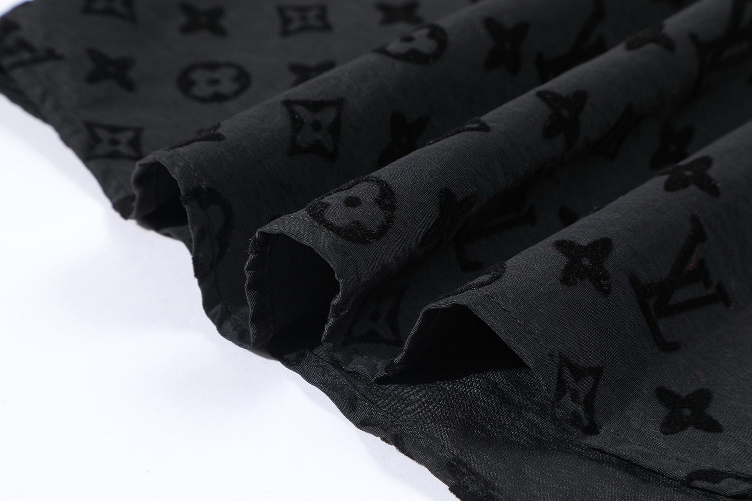  LOUIS VUITTON 路易威登 LV  植绒老花 单排扣 外套  长袖 秋冬款 黑色-B0