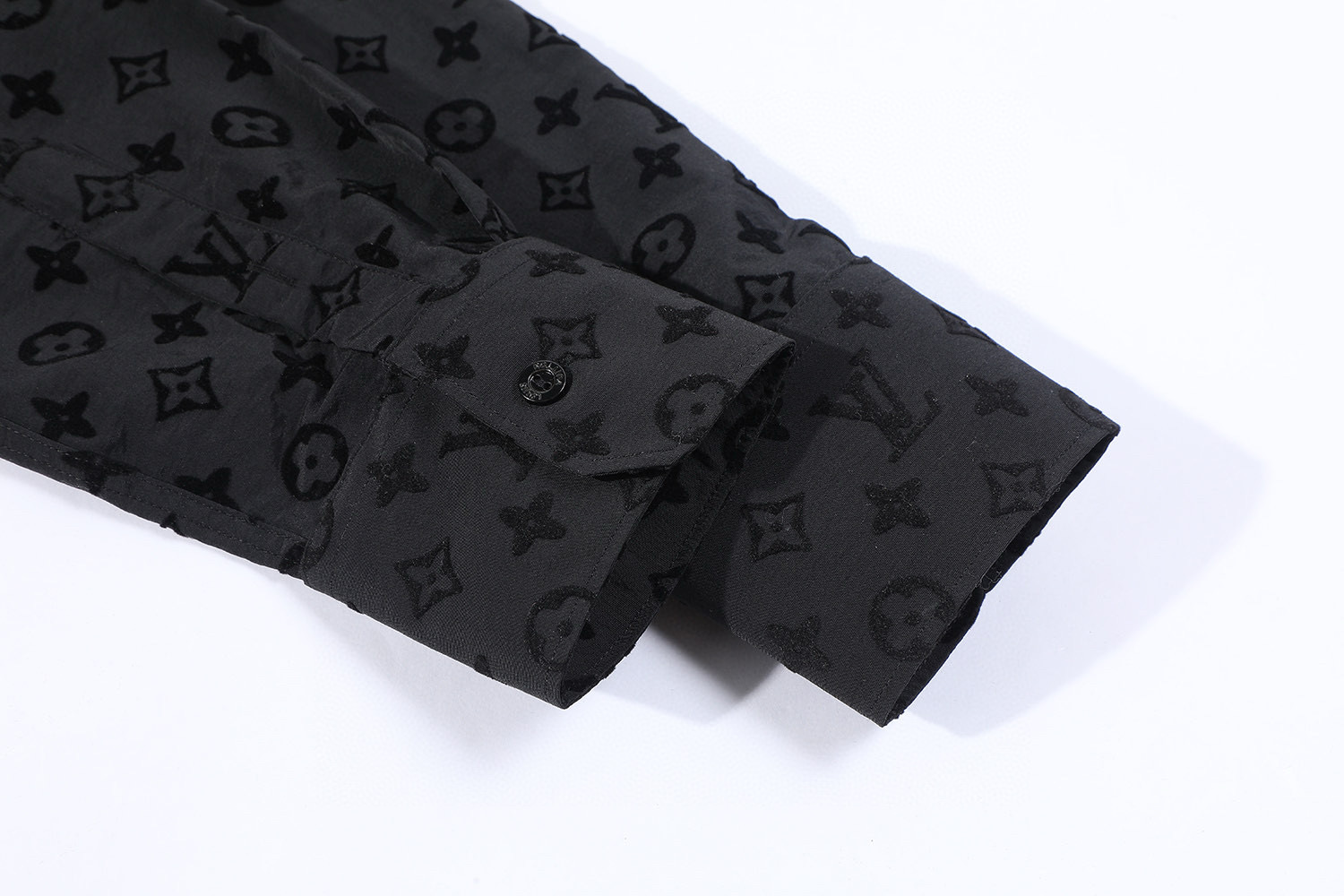  LOUIS VUITTON 路易威登 LV  植绒老花 单排扣 外套  长袖 秋冬款 黑色-B0