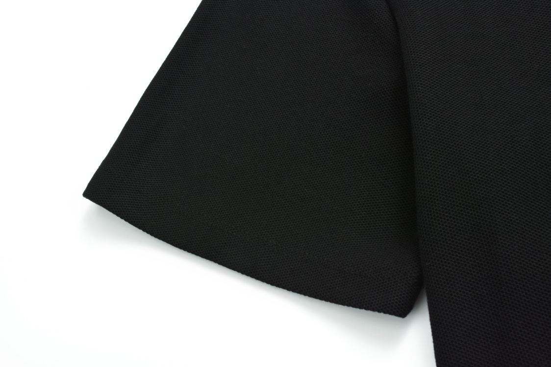 LOUIS VUITTON 路易威登 LV 别针刺绣polo 夏季 T恤 男女同款  短袖  黑色A5 