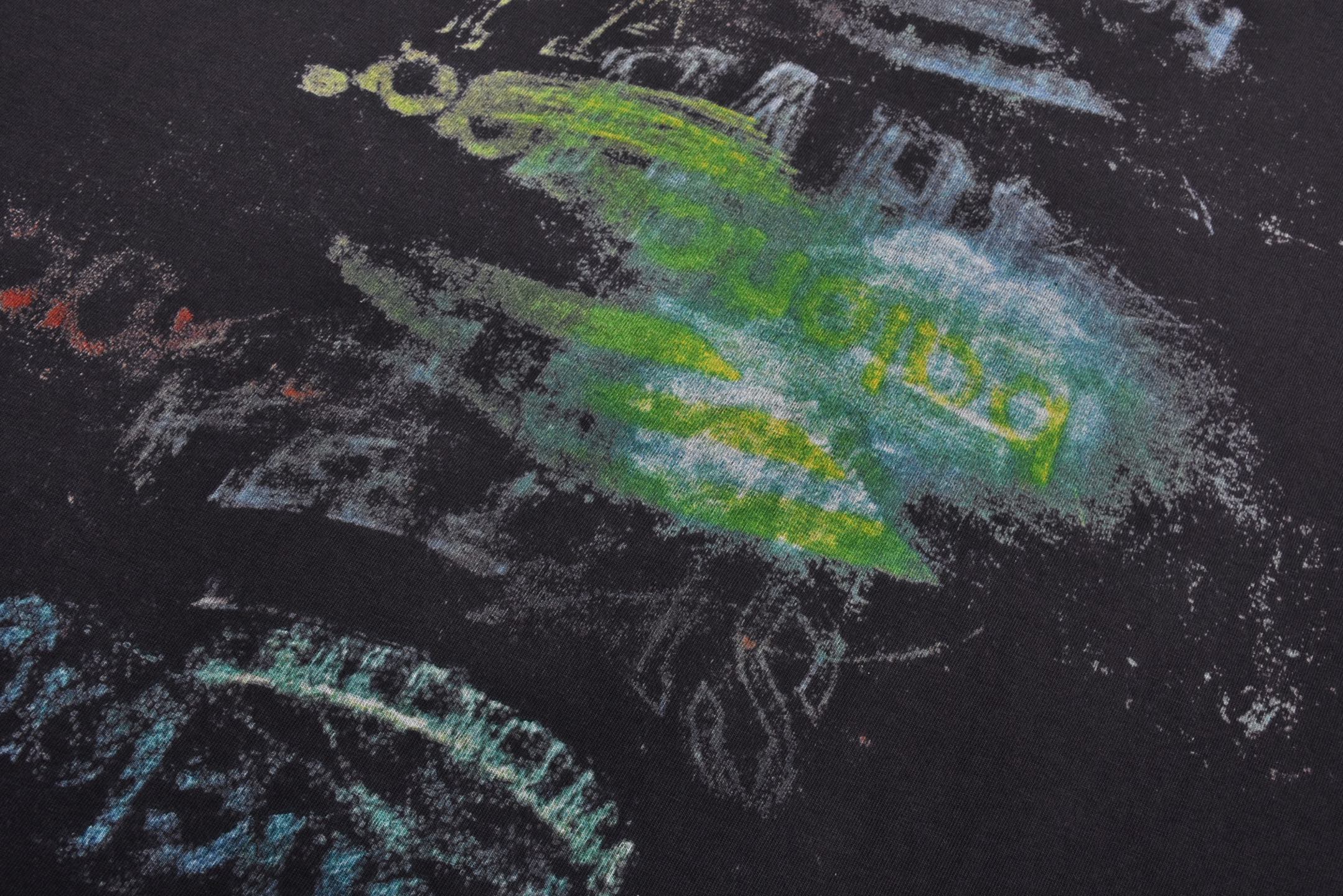 Balenciaga 巴黎世家  绿色涂鸦3M 做旧 外套夹克凤搂 长袖 黑色-B5 783400TSVB41041