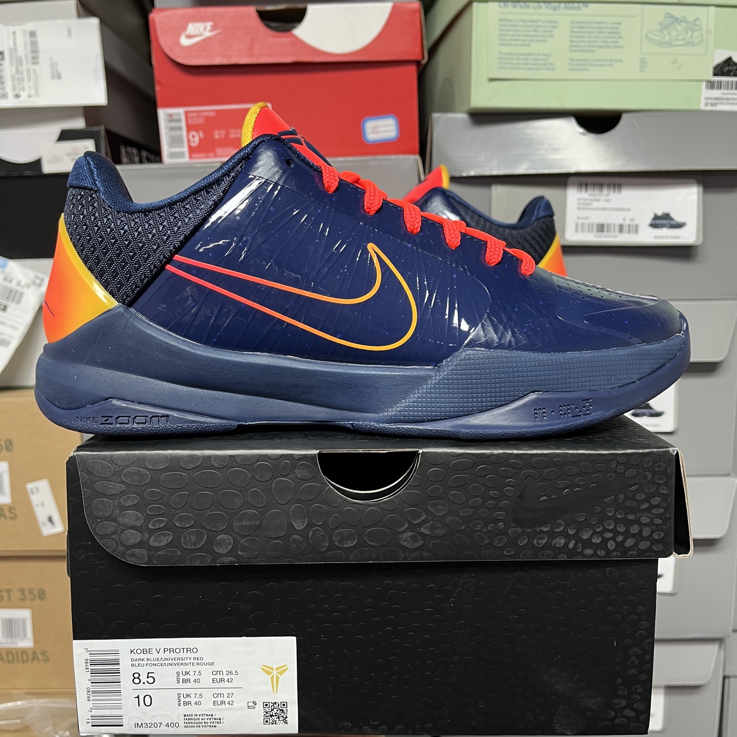 S2 Kobe5 Caitlin Clark  Indiana Fever 科比 5  前掌气垫 后掌EVA 籃球鞋 球鞋 實戰鞋  真碳板  波鞋 蓝色 IM3207-400