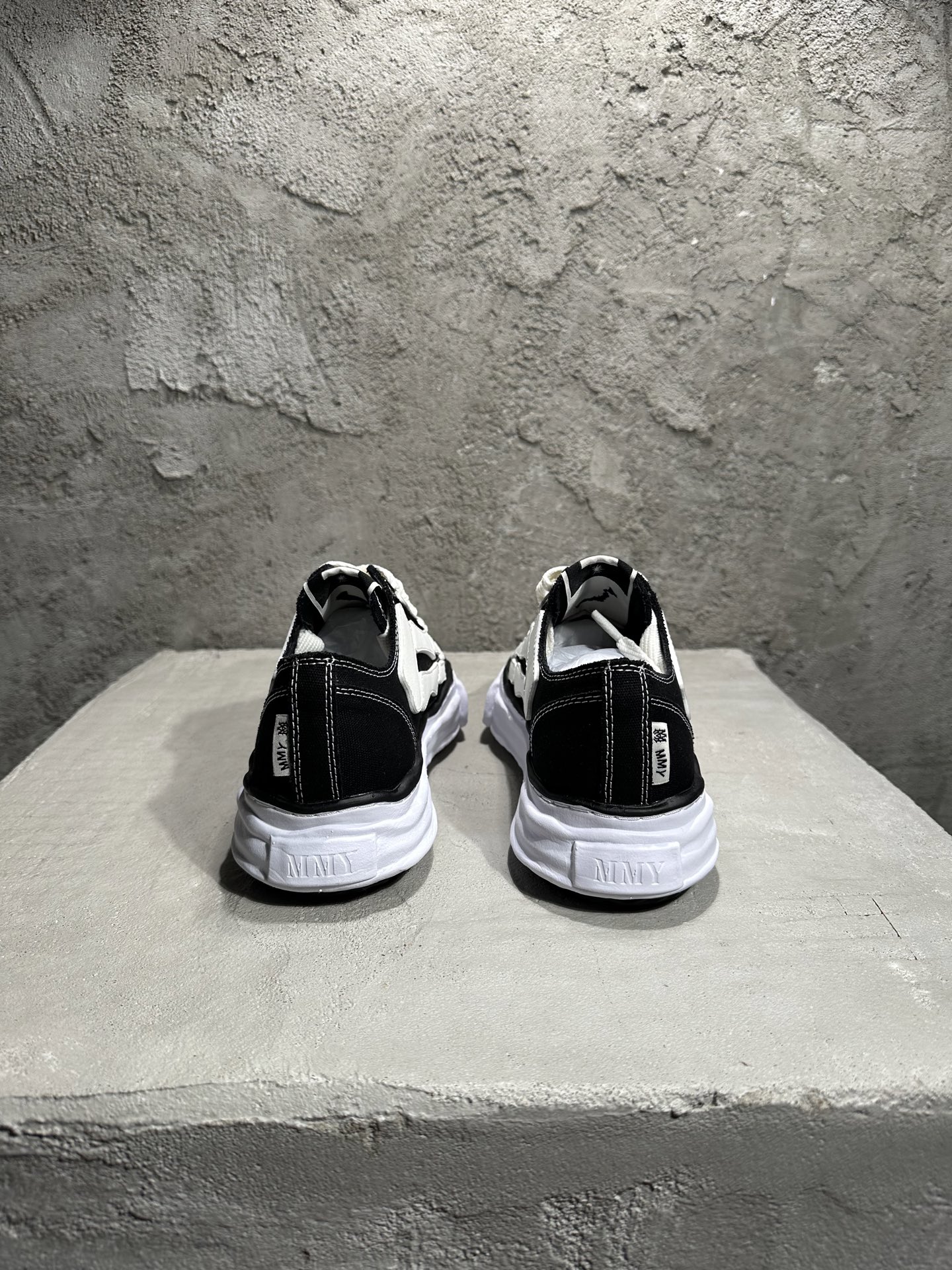  Maison Mihara MMY AMIRI  低筒 溶胶鞋 帆布鞋 板鞋 休闲鞋 增高鞋 男鞋 女鞋  骨骼黑色 AMFOSR1076-001