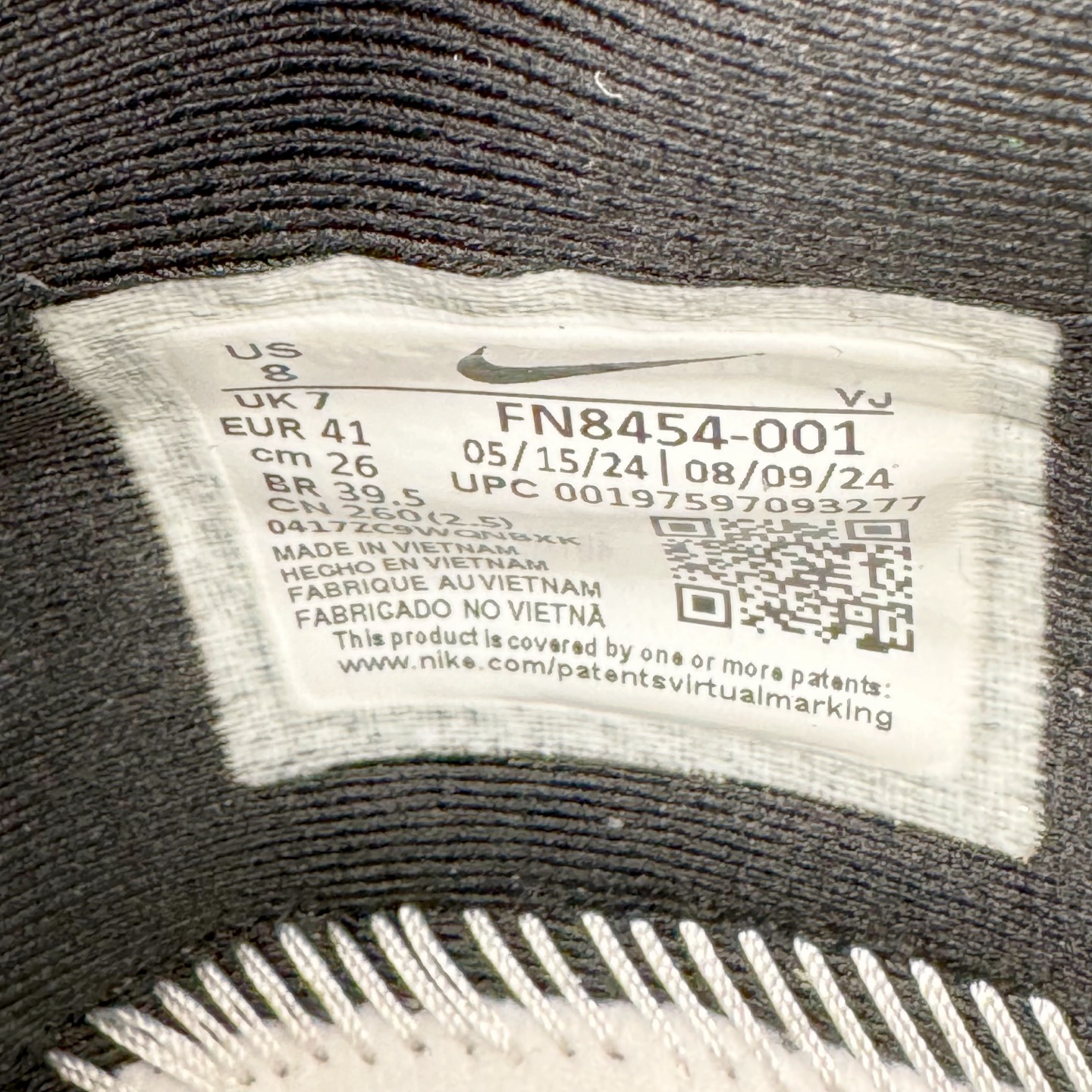  Zomm Fly6 竞速飞行6代 低筒 轻质缓震透气休闲运动 跑步鞋 波鞋 真碳板 黑灰色 FN8455 FN8454-001