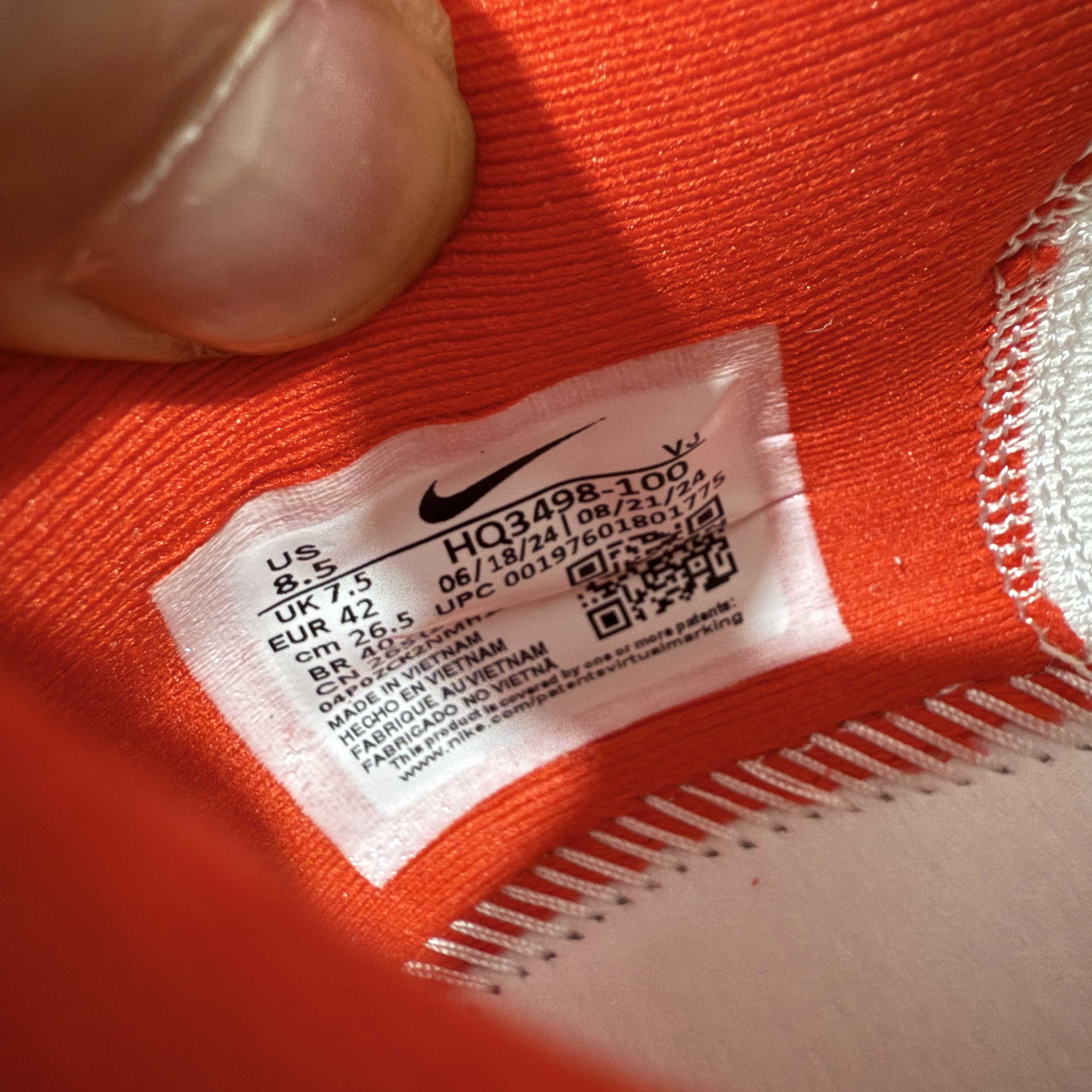 Zomm Fly6 竞速飞行6代 低筒 轻质缓震透气休闲运动 跑步鞋 波鞋 真碳板 白红 HQ3498-100