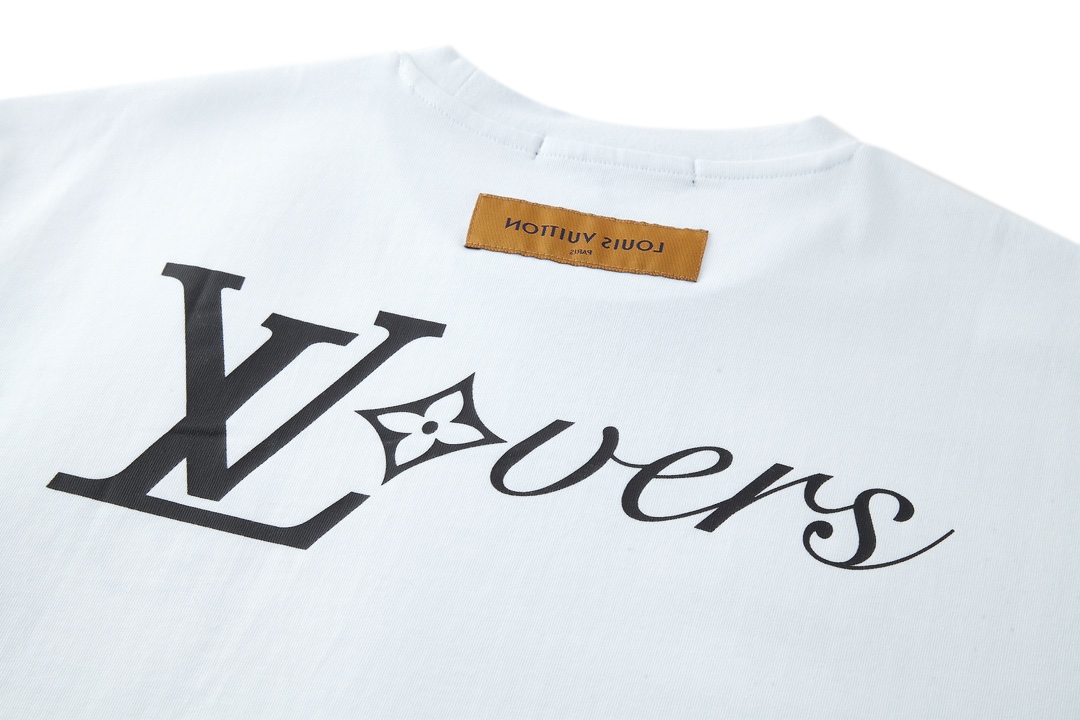 LOUIS VUITTON 路易威登 LV 维港大秀员工限定 夏季 T恤 男女同款  短袖  白色 黑色A5