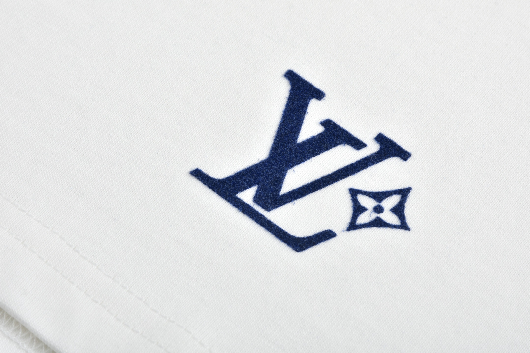 LOUIS VUITTON 路易威登 LV 地球植绒 夏季 T恤 男女同款  短袖  白色A5