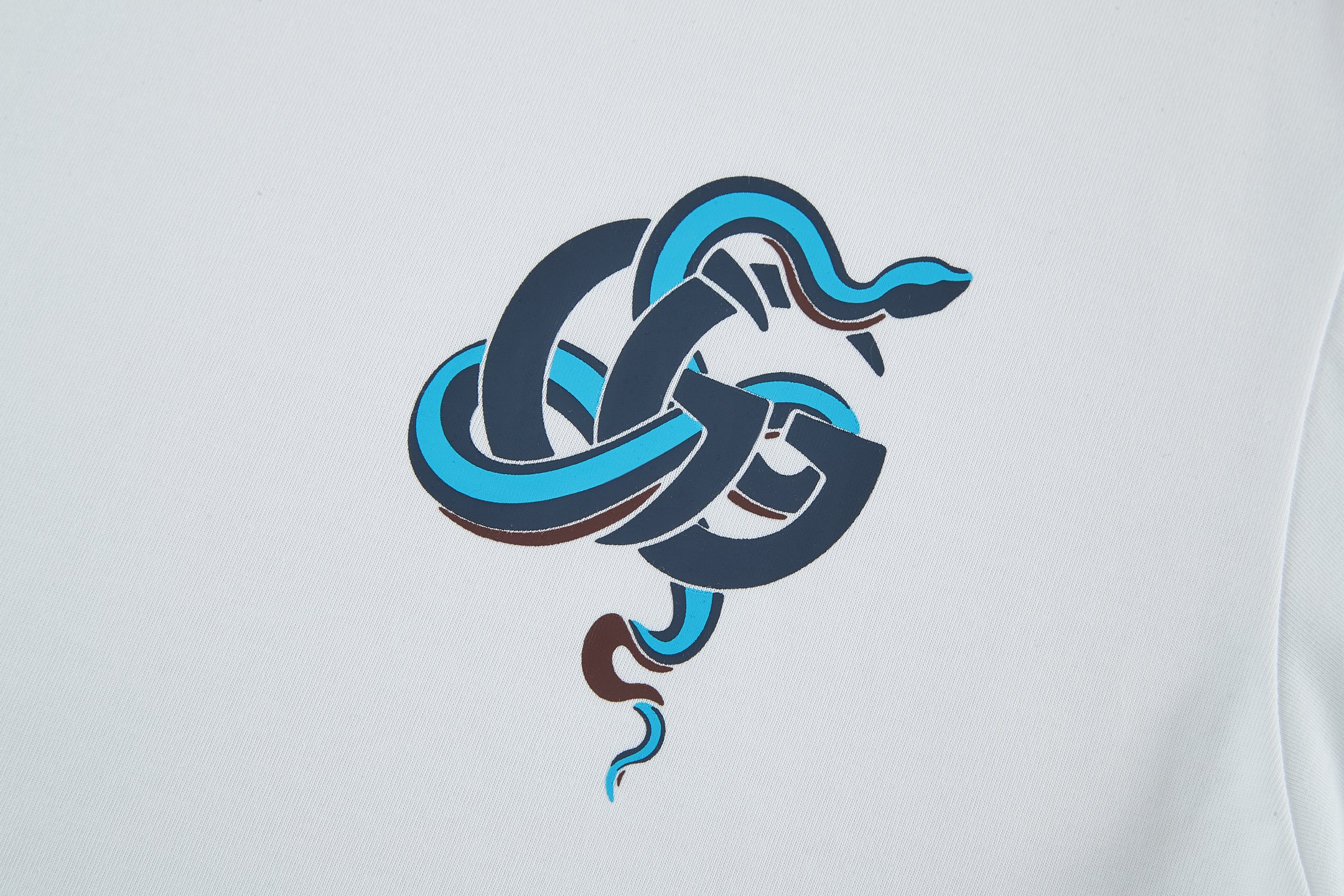  GUCCI 古驰 红领双G蛇印花  T恤 圆领 夏季 短袖 男女同款   白色-A5