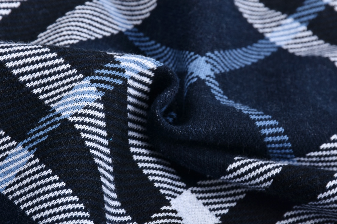  Burberry 巴宝莉蓝格纹针织polo衫   短袖 T恤 夏季蓝色-B0