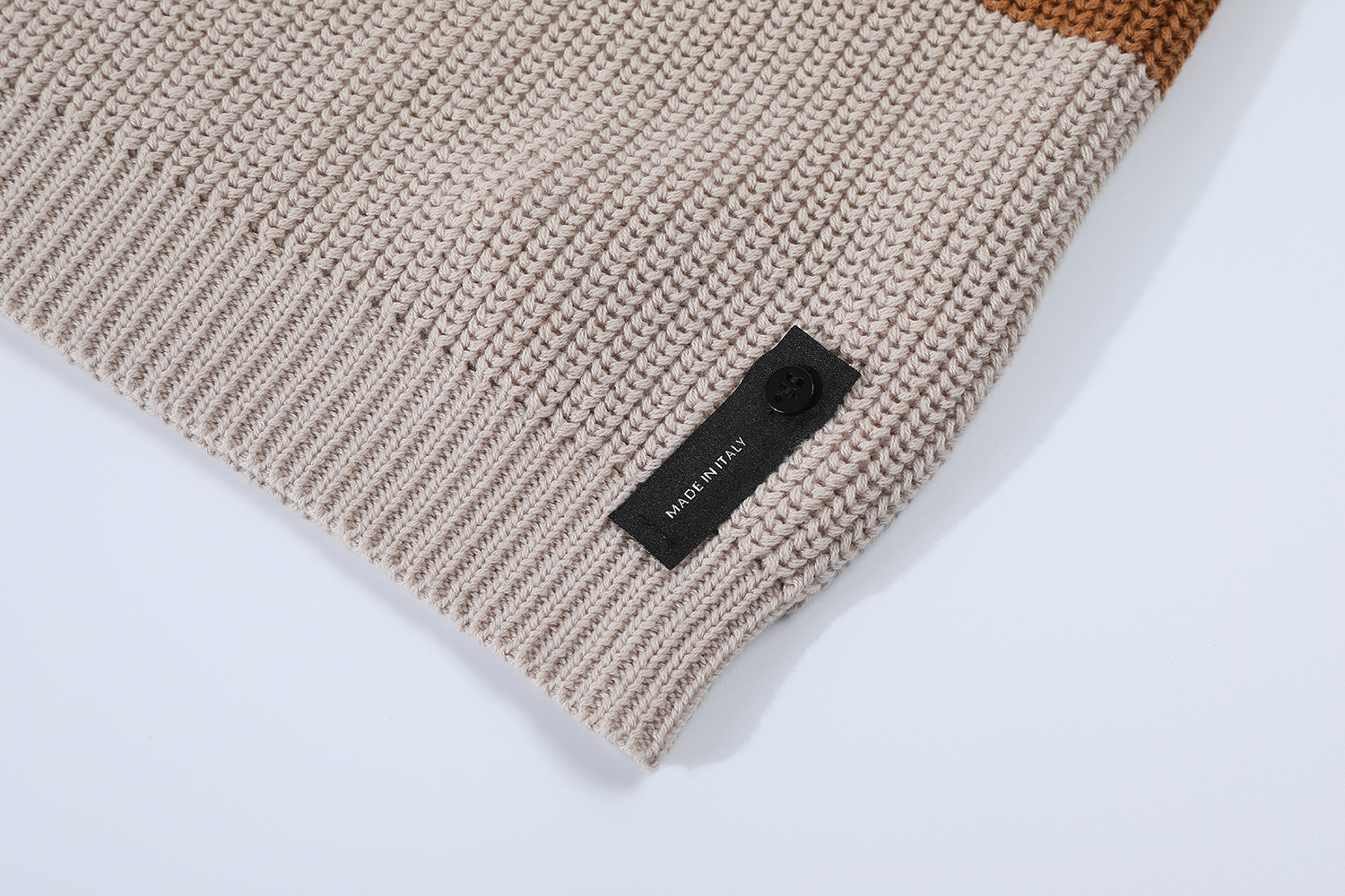 FENDI 芬迪混合平纹针织polo  T恤 短袖  夏季 男女同款 棕色A5