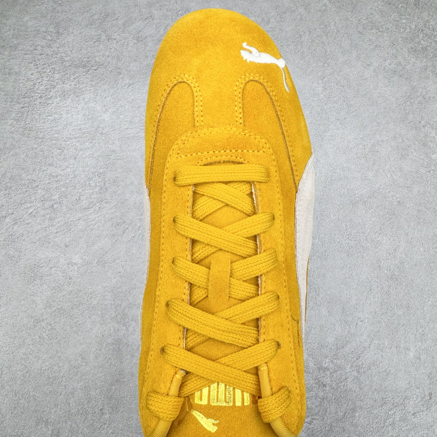 PUMA  Speedcat  圆头系带 二层绒面皮防滑耐磨 低筒 舒适时尚 赛车 跑步鞋 休闲鞋 波鞋 黄色  398846-06