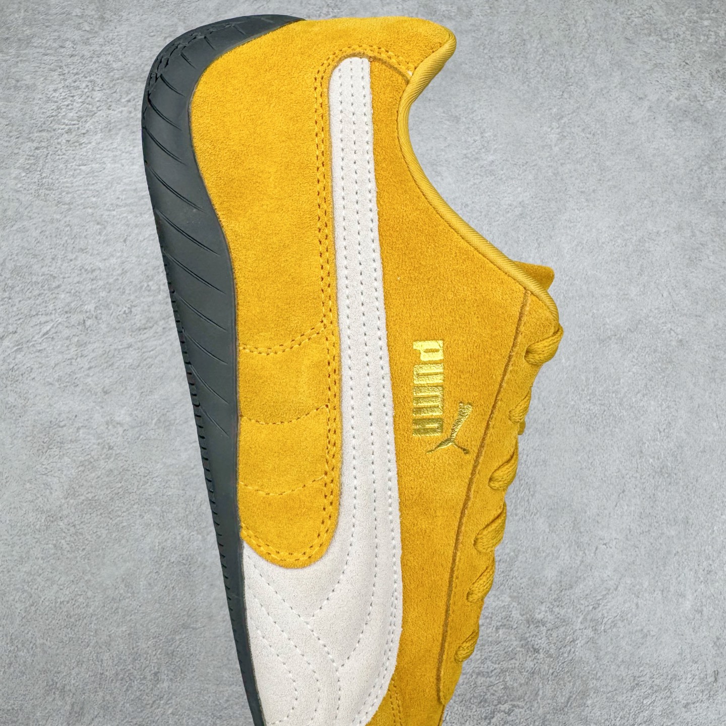 PUMA  Speedcat  圆头系带 二层绒面皮防滑耐磨 低筒 舒适时尚 赛车 跑步鞋 休闲鞋 波鞋 黄色  398846-06