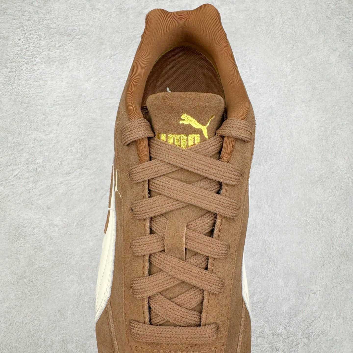 PUMA  Speedcat  圆头系带 二层绒面皮防滑耐磨 低筒 舒适时尚 赛车 跑步鞋 休闲鞋 波鞋 深棕色 406329-31