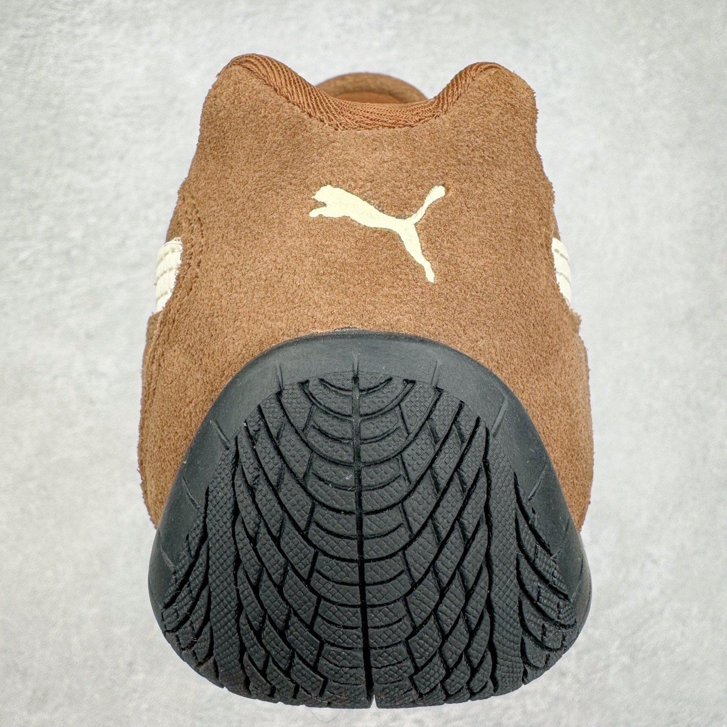 PUMA  Speedcat  圆头系带 二层绒面皮防滑耐磨 低筒 舒适时尚 赛车 跑步鞋 休闲鞋 波鞋 深棕色 406329-31