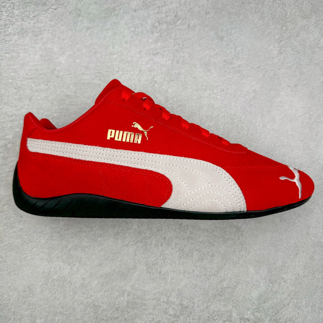 PUMA  Speedcat  圆头系带 二层绒面皮防滑耐磨 低筒 舒适时尚 赛车 跑步鞋 休闲鞋 波鞋 红色 398846-02