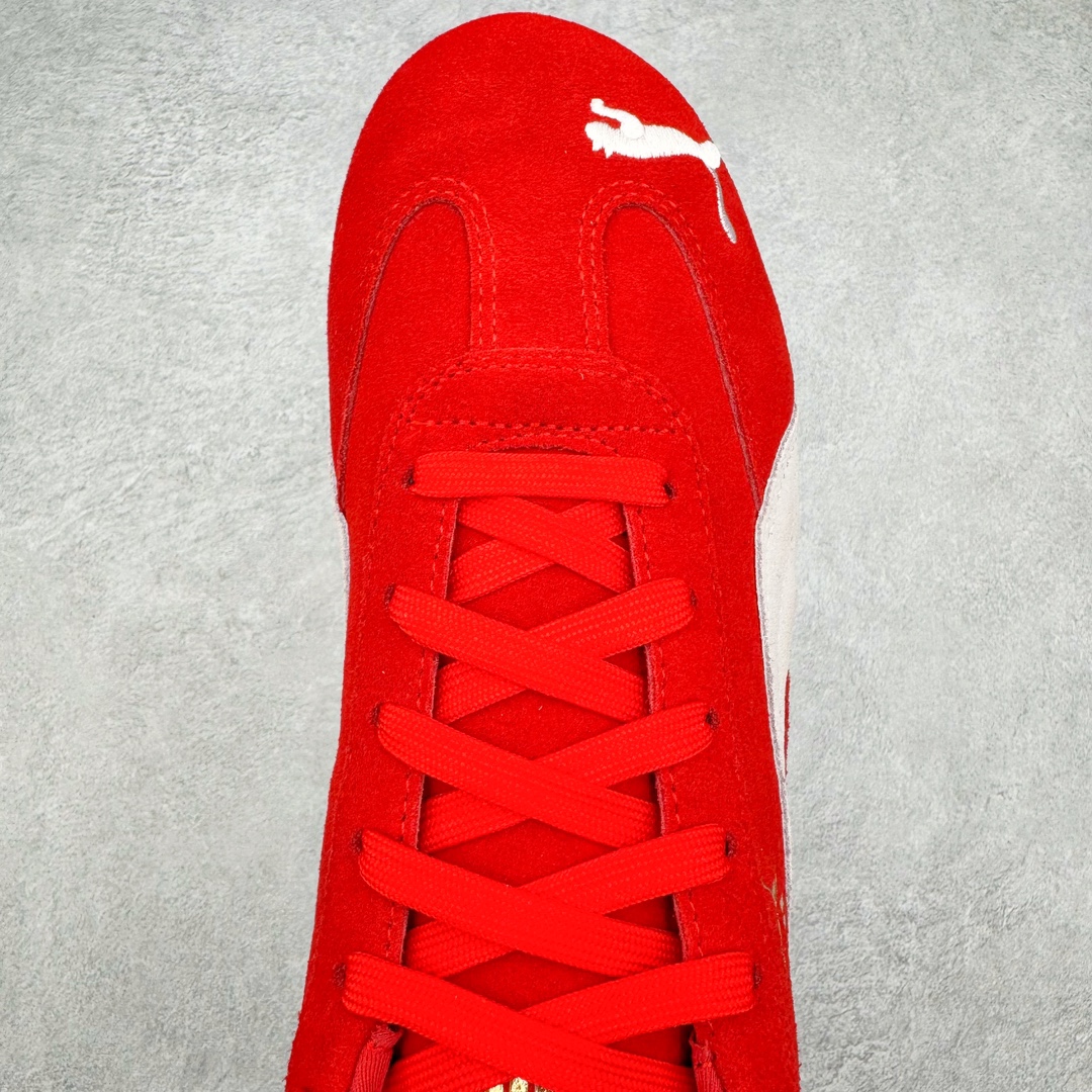 PUMA  Speedcat  圆头系带 二层绒面皮防滑耐磨 低筒 舒适时尚 赛车 跑步鞋 休闲鞋 波鞋 红色 398846-02