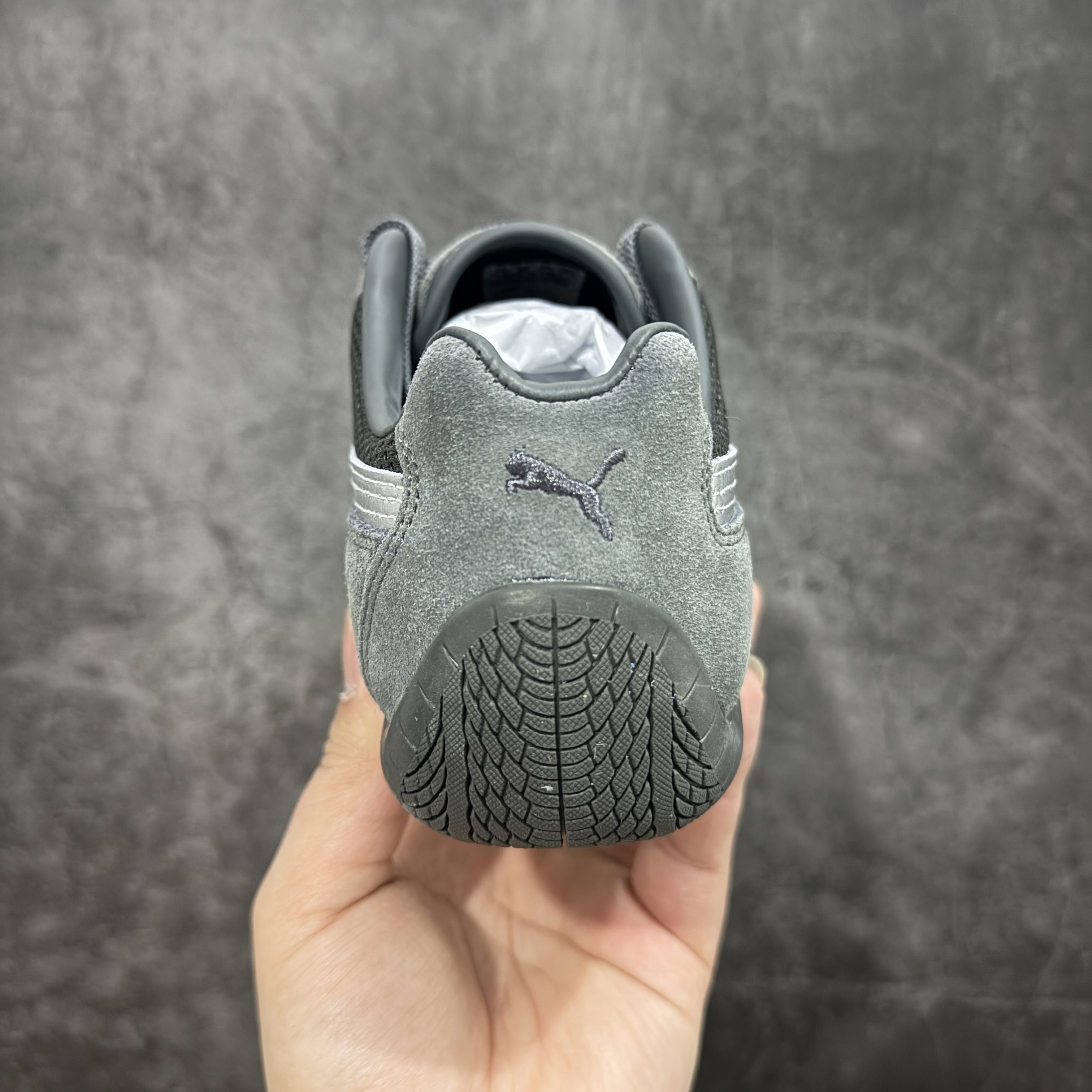 PUMA  Speedcat  圆头系带 二层绒面皮防滑耐磨 低筒 舒适时尚 赛车 跑步鞋 休闲鞋 波鞋 灰色 403902-03