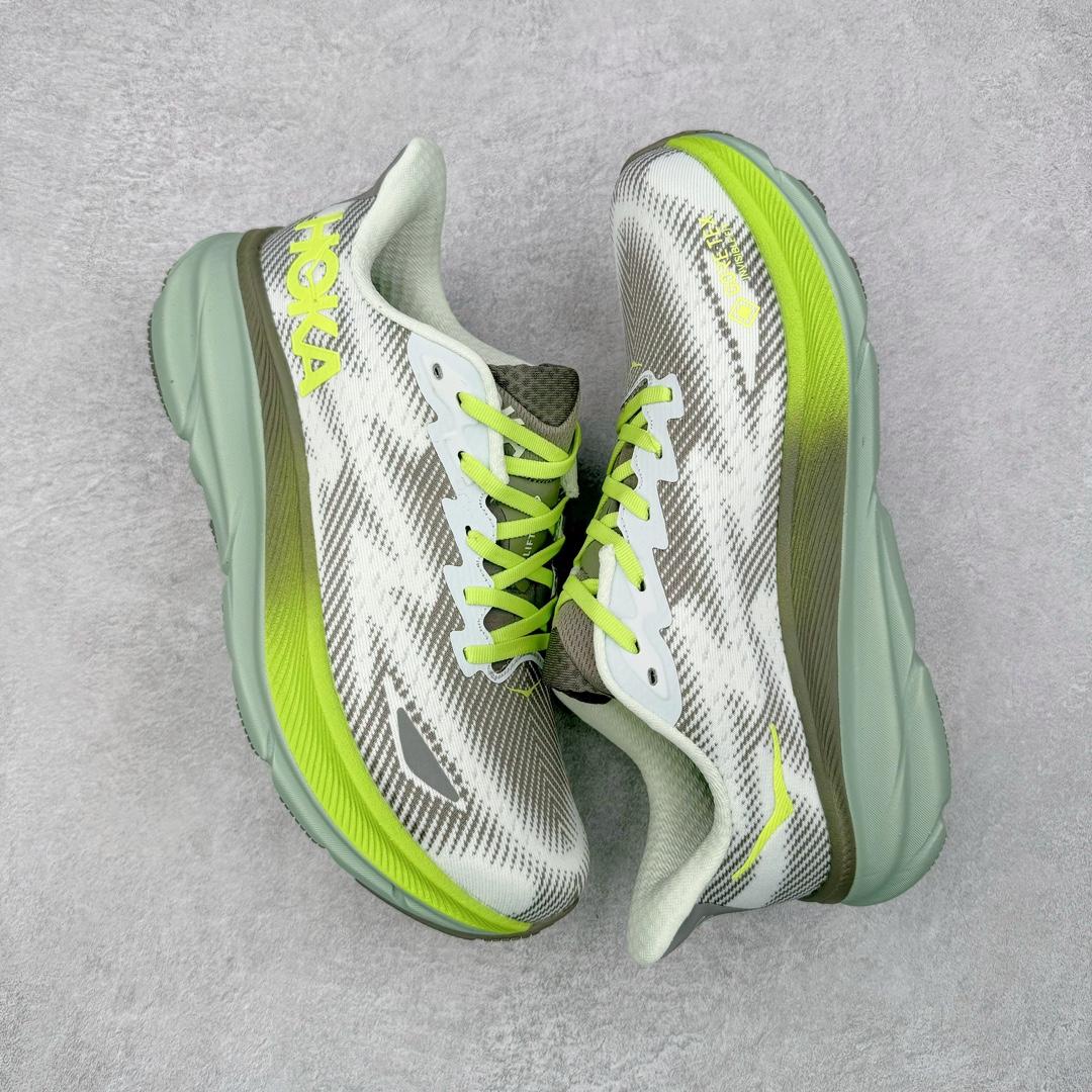 防水款 Hoka ONE ONE Clifton 9 克里夫顿 9 低筒 舒适运动 防滑耐磨 透气跑步鞋 运动 波鞋 芦苇绿 1141470-STLV