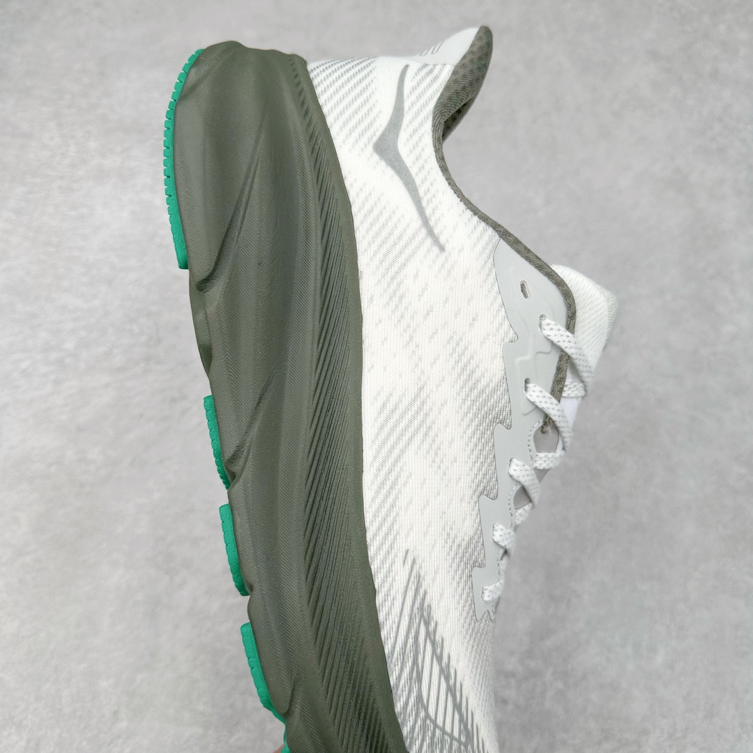 防水款 Hoka ONE ONE Clifton 9 克里夫顿 9 低筒 舒适运动 防滑耐磨 透气跑步鞋 运动 波鞋 灰绿 1141470-STLV