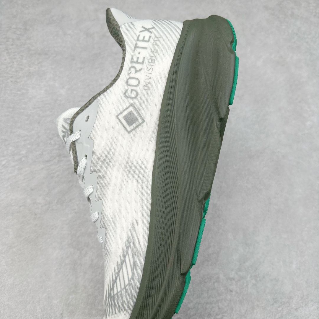 防水款 Hoka ONE ONE Clifton 9 克里夫顿 9 低筒 舒适运动 防滑耐磨 透气跑步鞋 运动 波鞋 灰绿 1141470-STLV