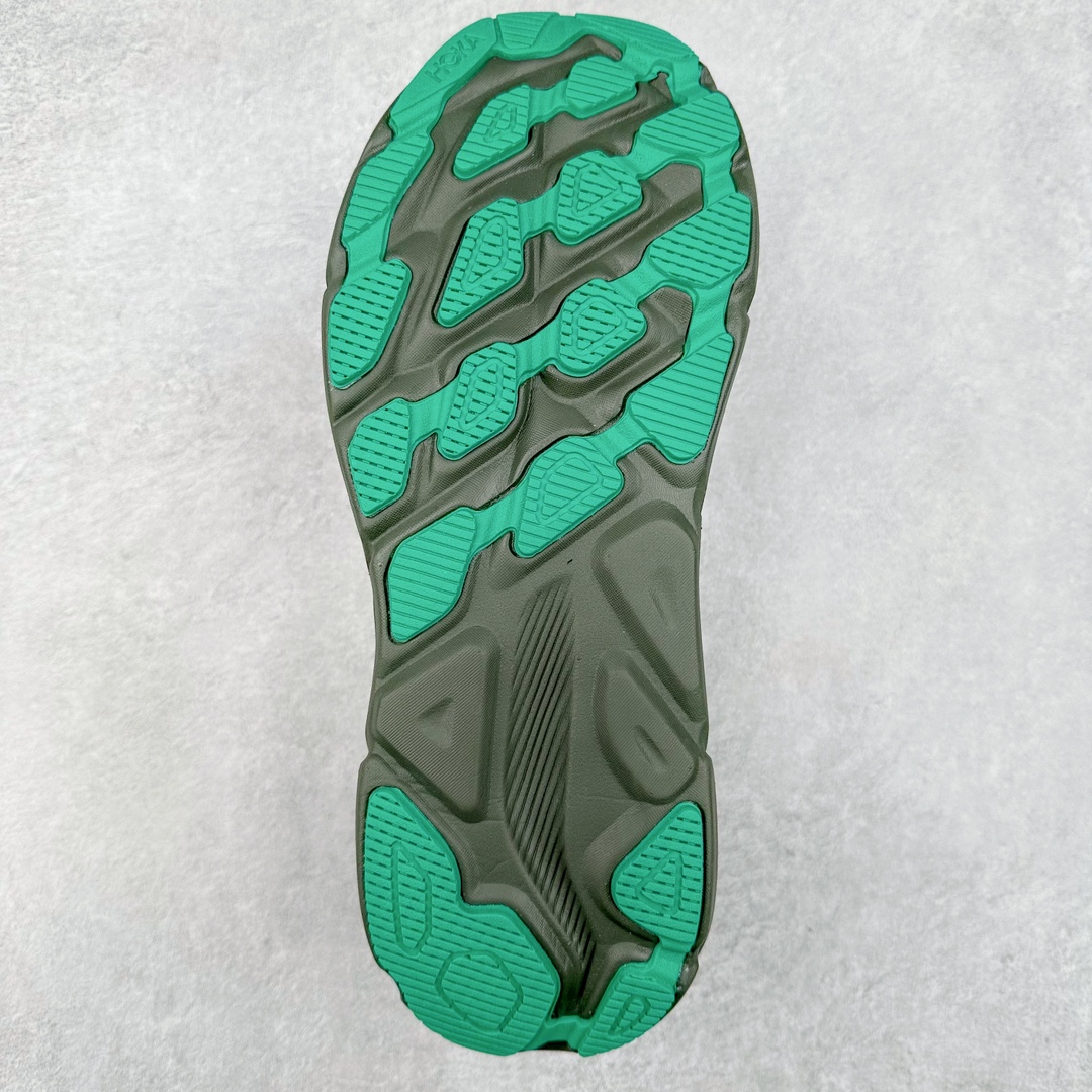 防水款 Hoka ONE ONE Clifton 9 克里夫顿 9 低筒 舒适运动 防滑耐磨 透气跑步鞋 运动 波鞋 灰绿 1141470-STLV
