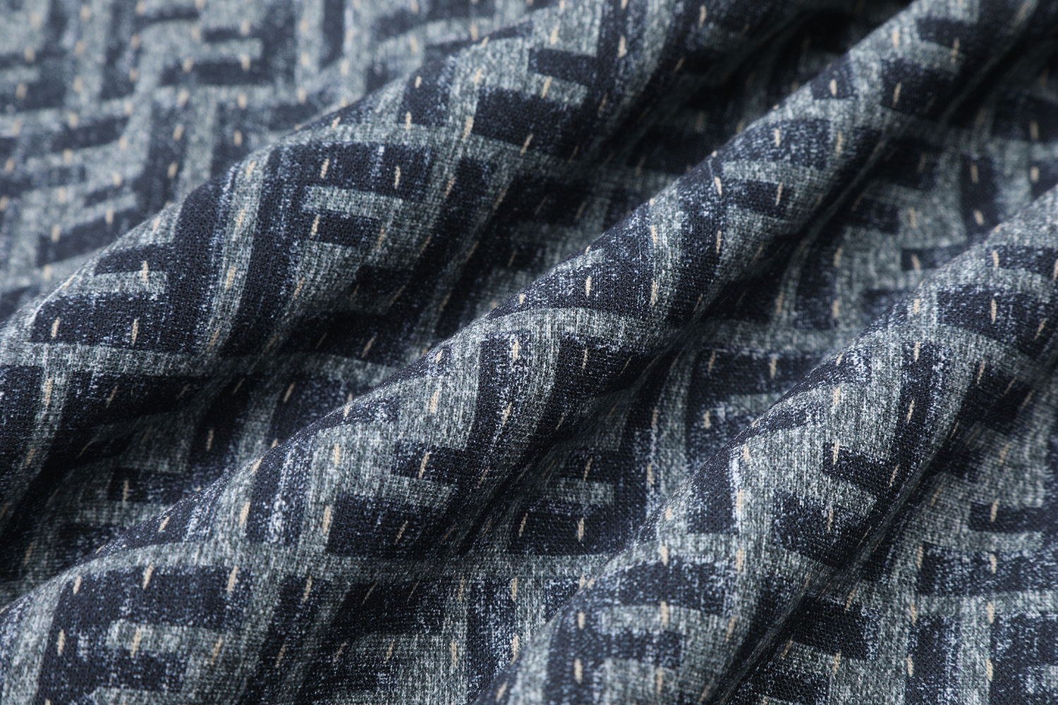 FENDI 芬迪 全幅FF 衬衫 T恤 短袖  夏季 男女同款 深灰色B0