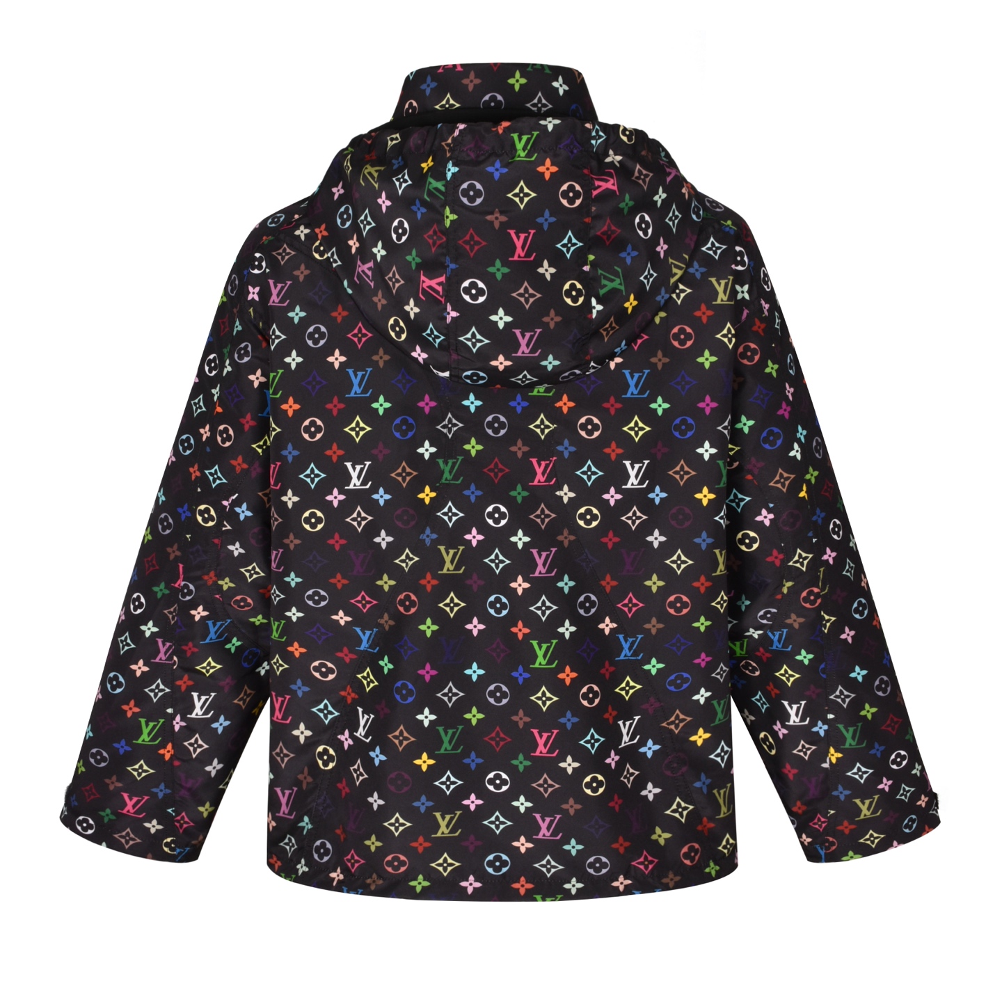 LOUIS VUITTON 路易威登 LV  村上隆 连帽 夹克 风衣 外套 凤搂  黑色 白色 B5