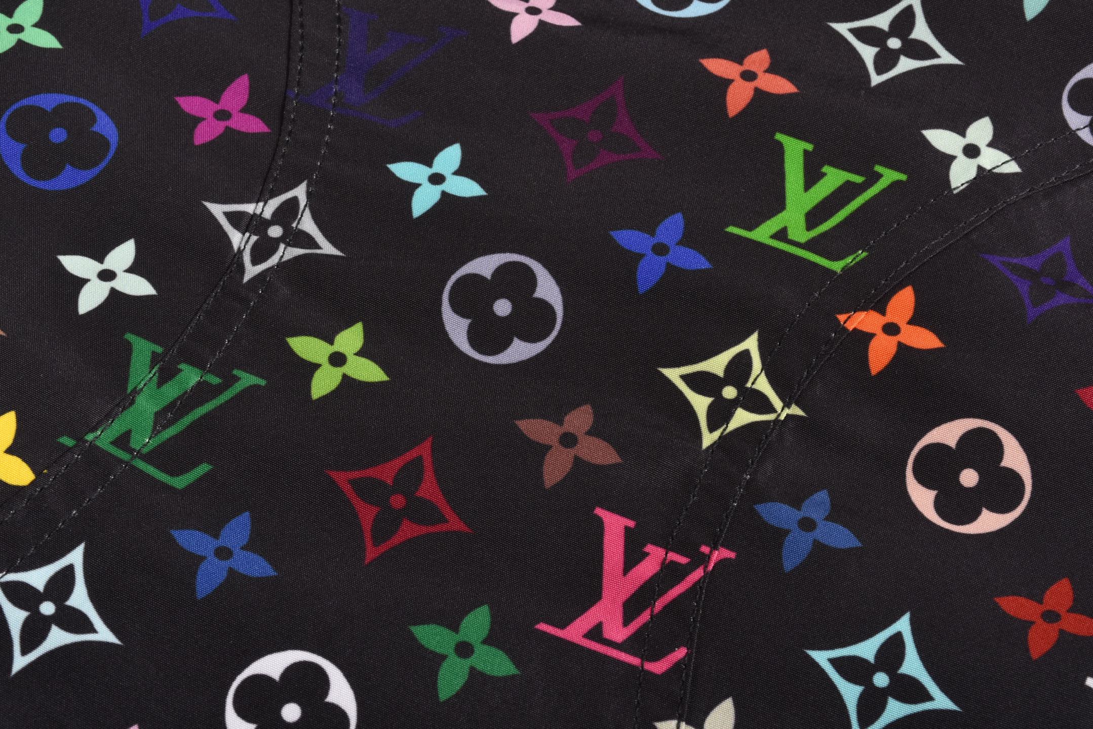 LOUIS VUITTON 路易威登 LV  村上隆 连帽 夹克 风衣 外套 凤搂  黑色 白色 B5