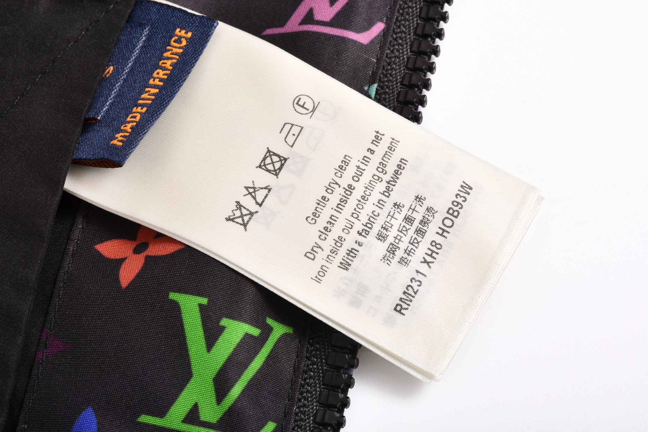 LOUIS VUITTON 路易威登 LV  村上隆 连帽 夹克 风衣 外套 凤搂  黑色 白色 B5