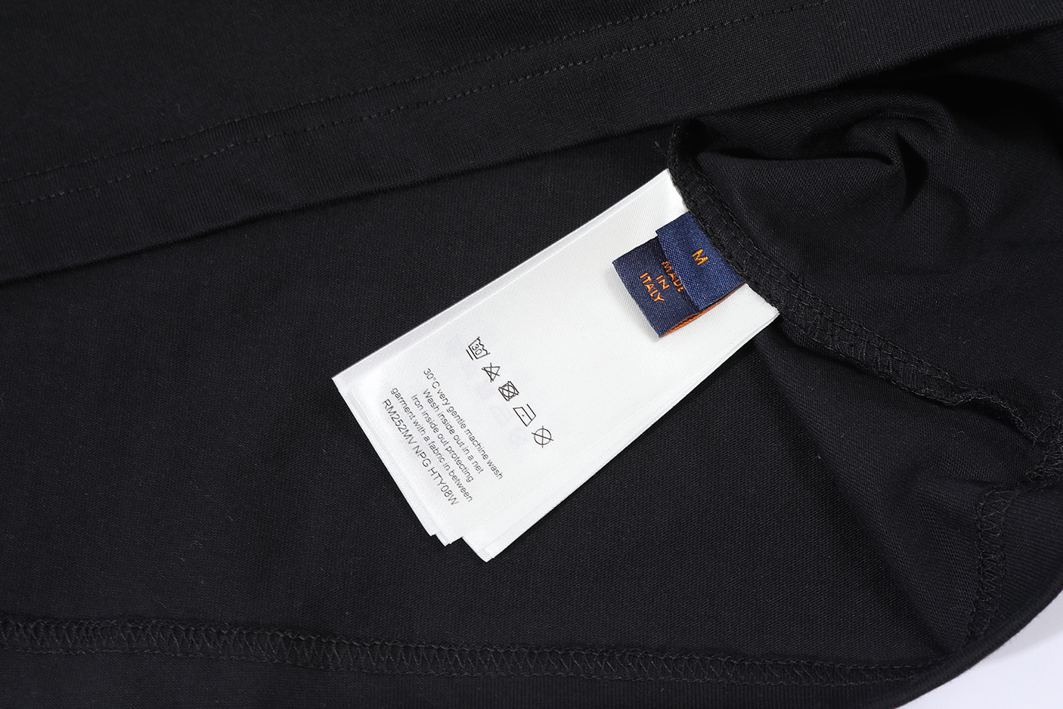 LOUIS VUITTON 路易威登 LV炫彩渐变 印花 夏季 T恤 男女同款  短袖 黑色A5