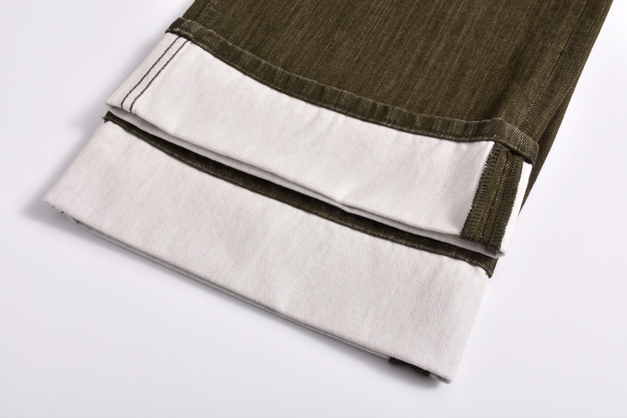 BV 25SS 纸牌兔  牛仔裤 长裤 休闲裤  橄榄绿 B0