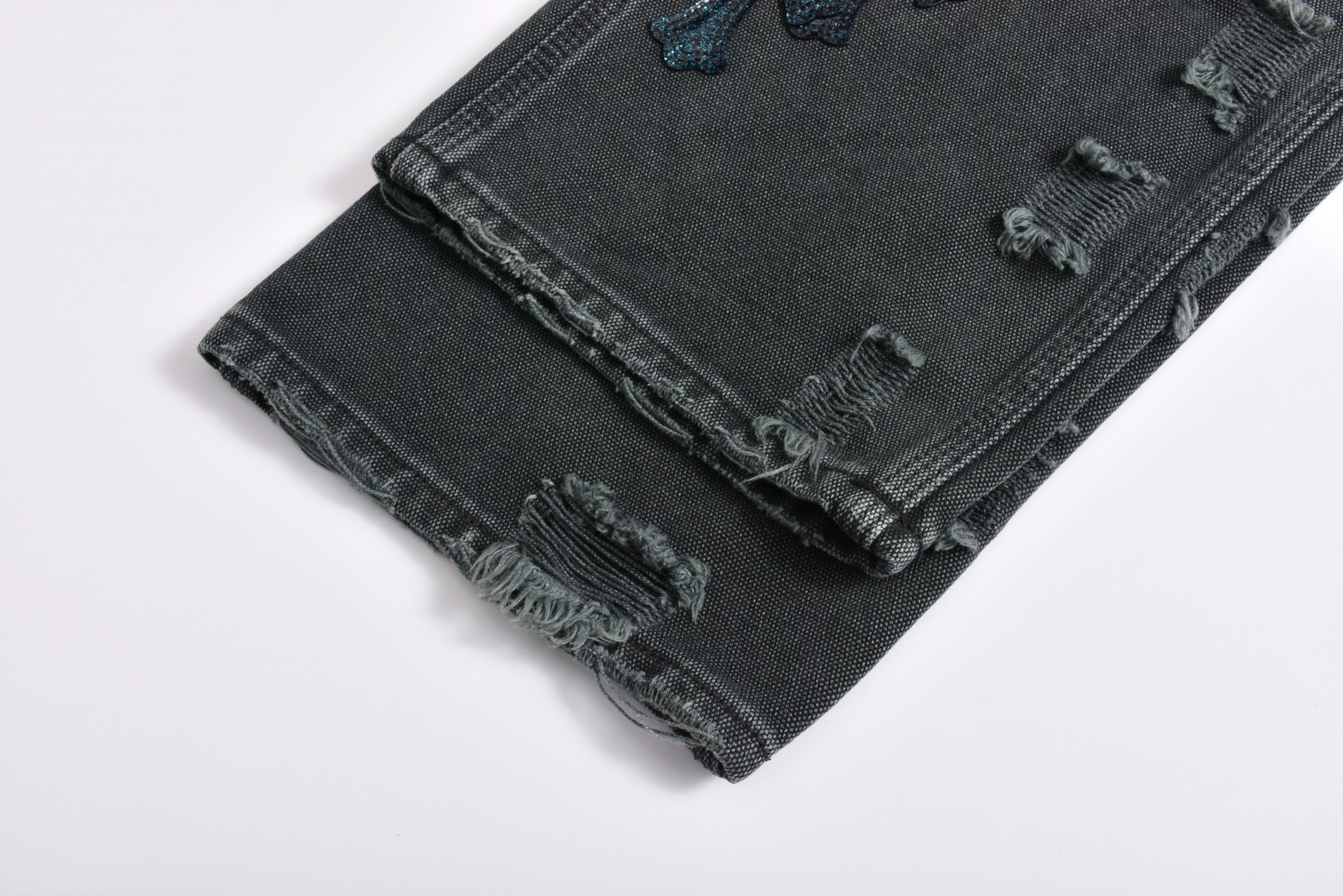 Chrome Hearts 克罗心 卡哈底板伐木 牛仔裤  长裤 休闲裤 灰黑色B5