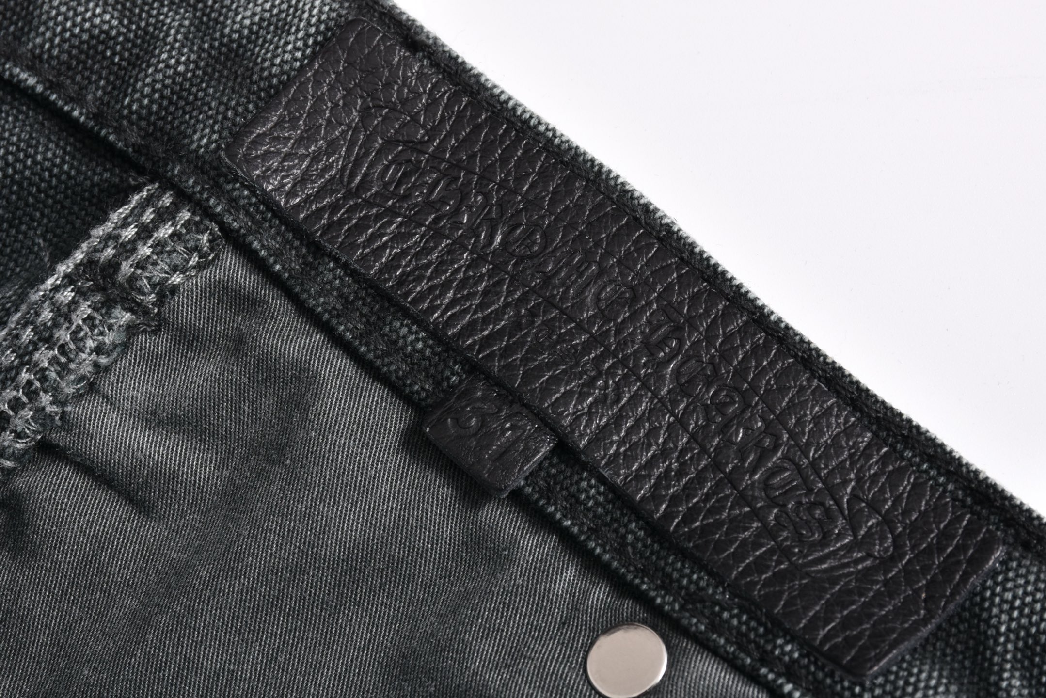 Chrome Hearts 克罗心 卡哈底板伐木 牛仔裤  长裤 休闲裤 灰黑色B5