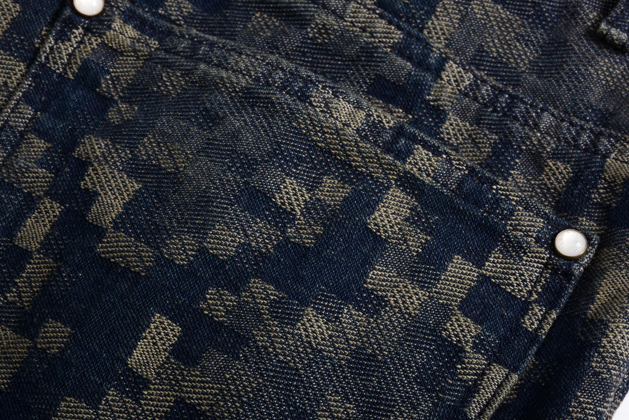 LOUIS VUITTON 路易威登 蟒蛇纹牛仔裤 裤子 长裤 C0 1AHDEV