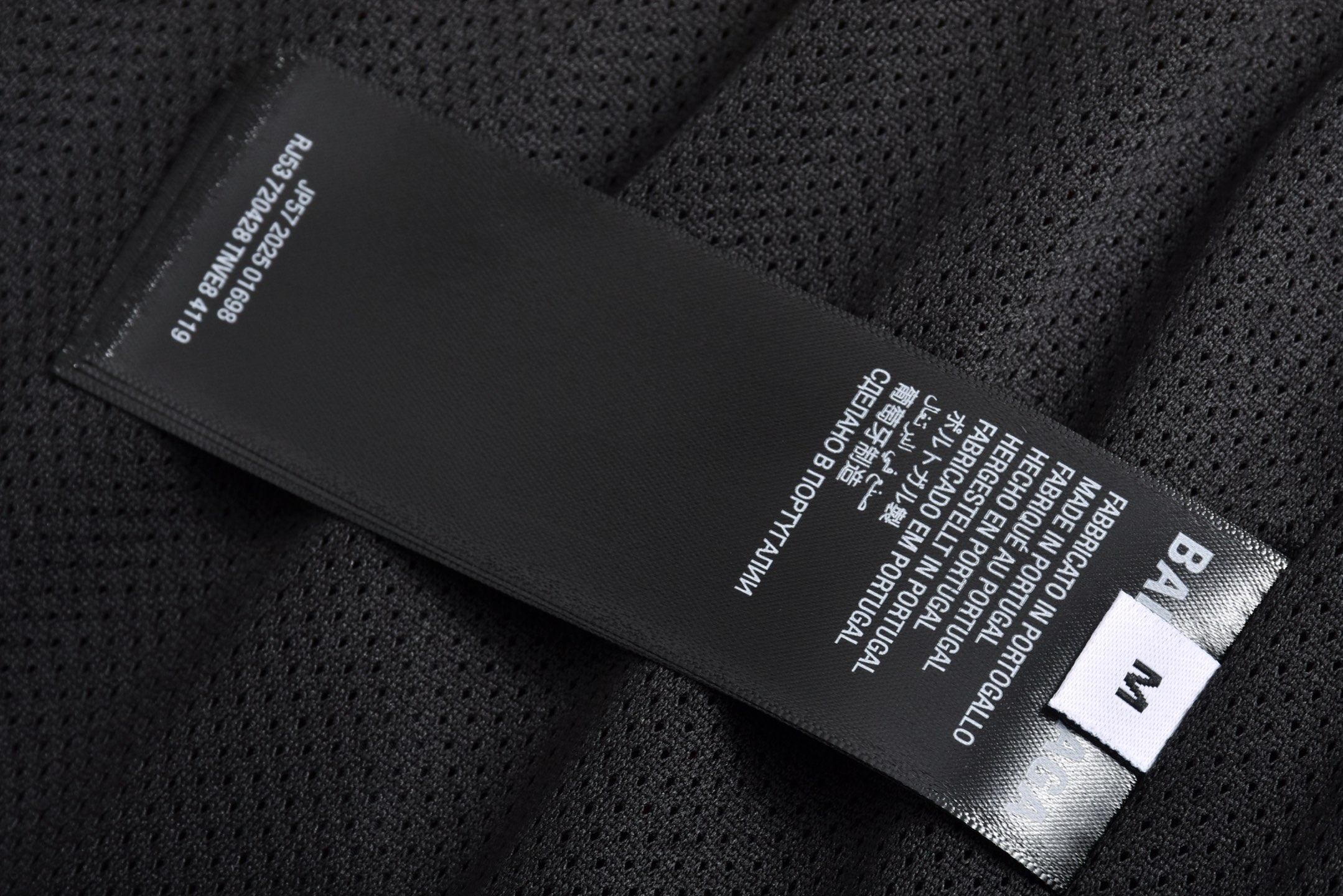 Balenciaga 巴黎世家 红刺绣尼龙 松紧腰运动裤 短裤 裤子 休闲裤 黑色-A5