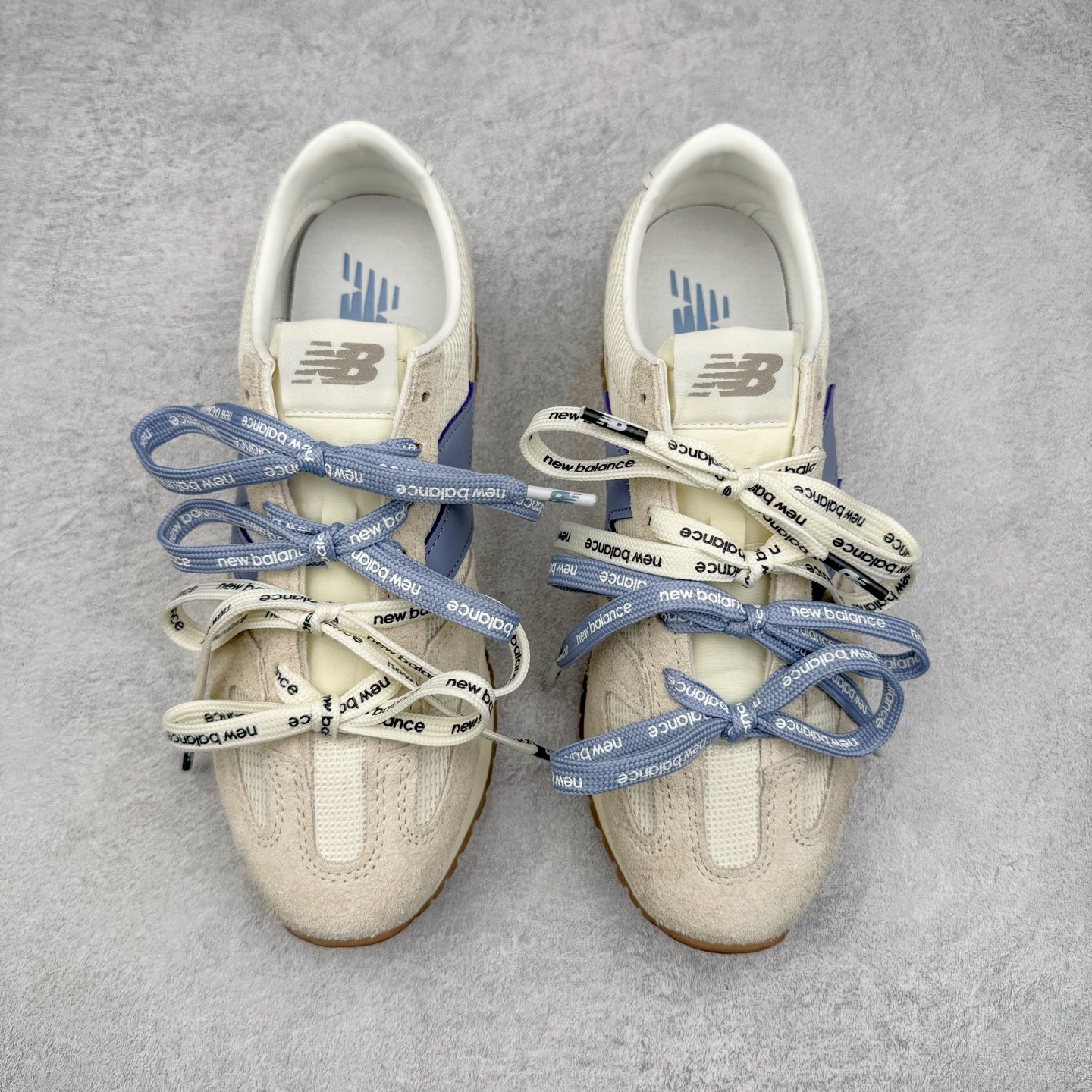 New Balance NB 471 低筒 织物牛剖层革 复古时尚 防滑耐磨 生活休闲鞋 波鞋  男女同款 米白色 U471AA