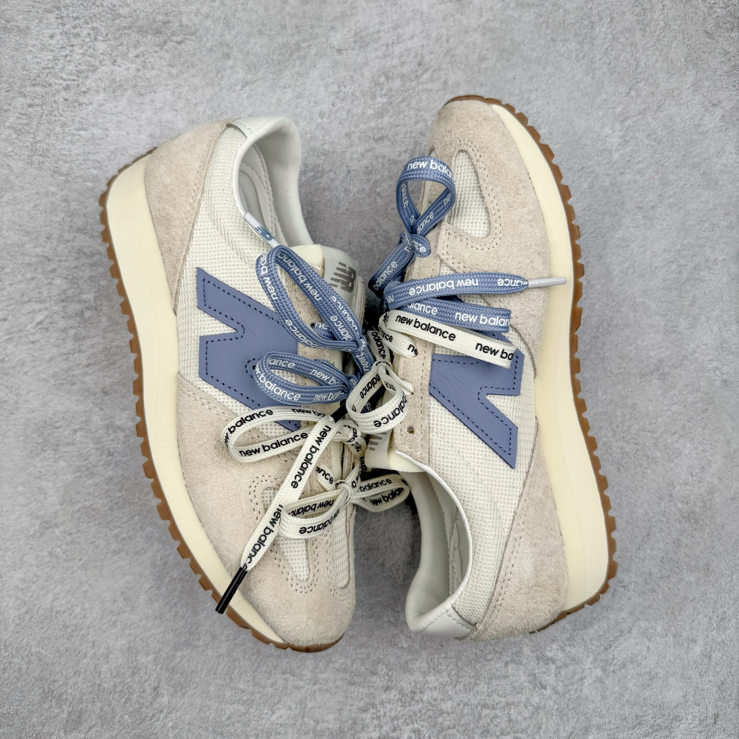 New Balance NB 471 低筒 织物牛剖层革 复古时尚 防滑耐磨 生活休闲鞋 波鞋  男女同款 米白色 U471AA