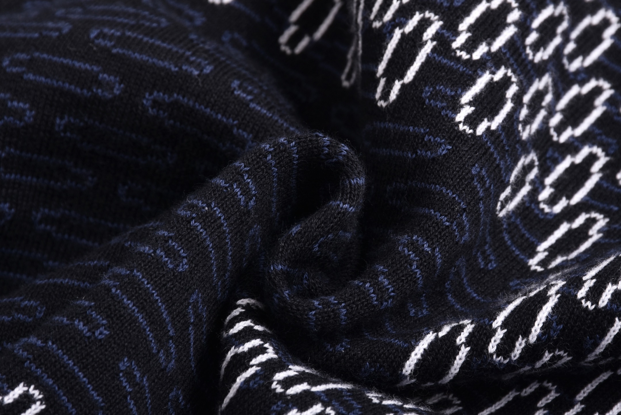 LOUIS VUITTON 路易威登 LV 白蓝格针织 短裤 休闲裤 裤子 五分裤  蓝色A5