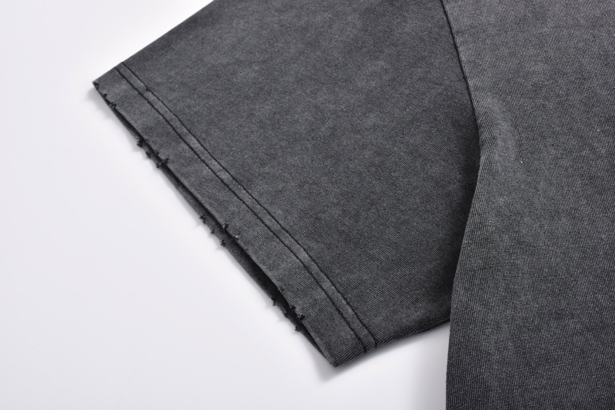 Balenciaga 巴黎世家 麦穗绣花 短袖 T恤 圆领 短款 夏季 灰色A5