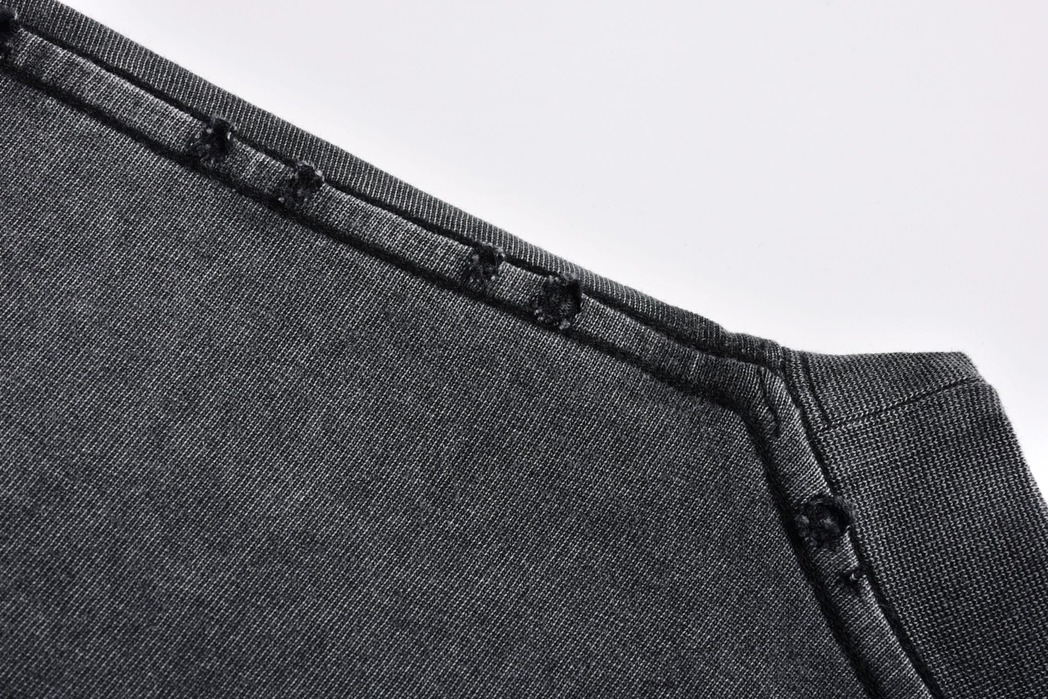 Balenciaga 巴黎世家 麦穗绣花 短袖 T恤 圆领 短款 夏季 灰色A5