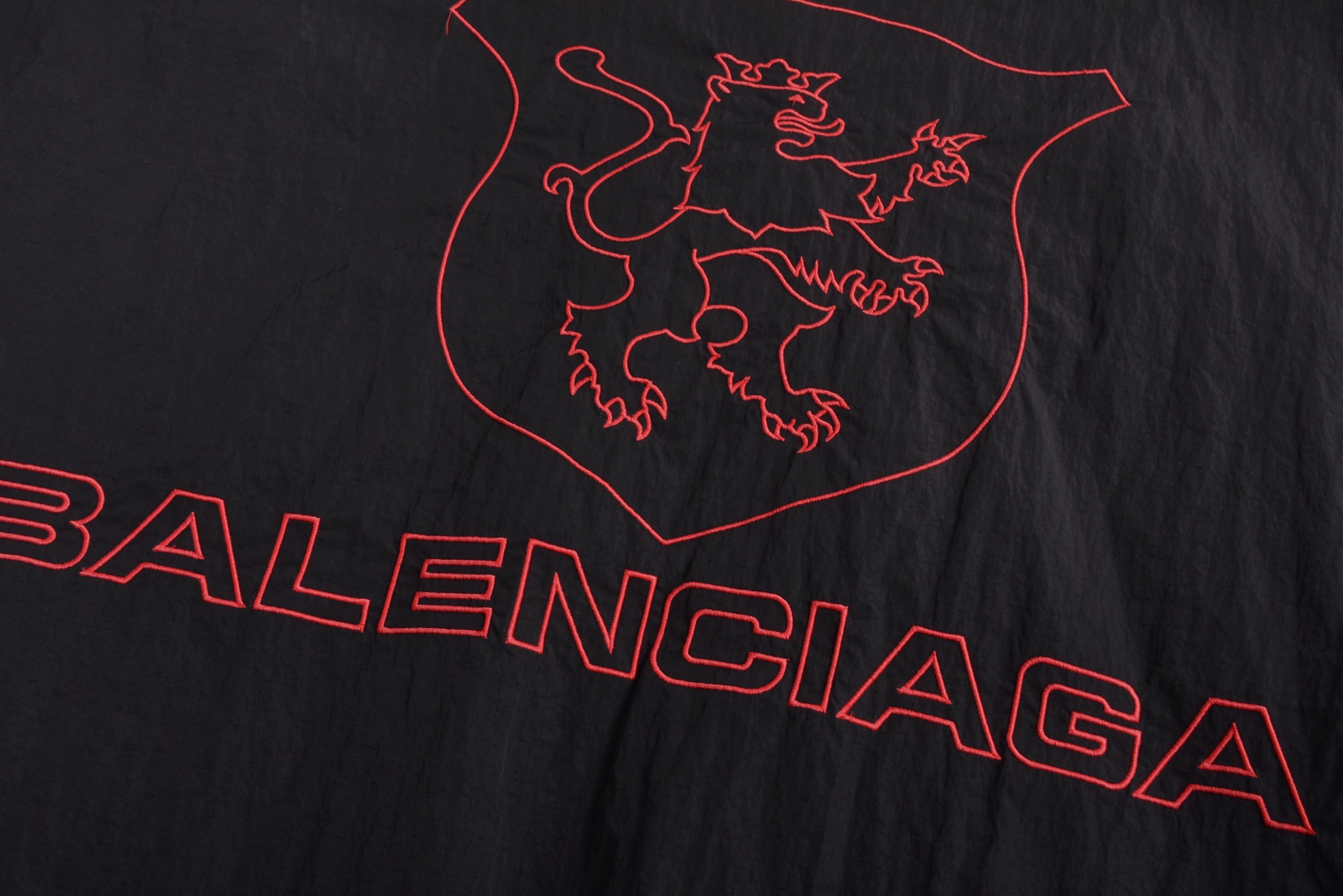 Balenciaga 巴黎世家 曼联冲锋衣 外套 夹克凤搂 长袖 黑色-B0