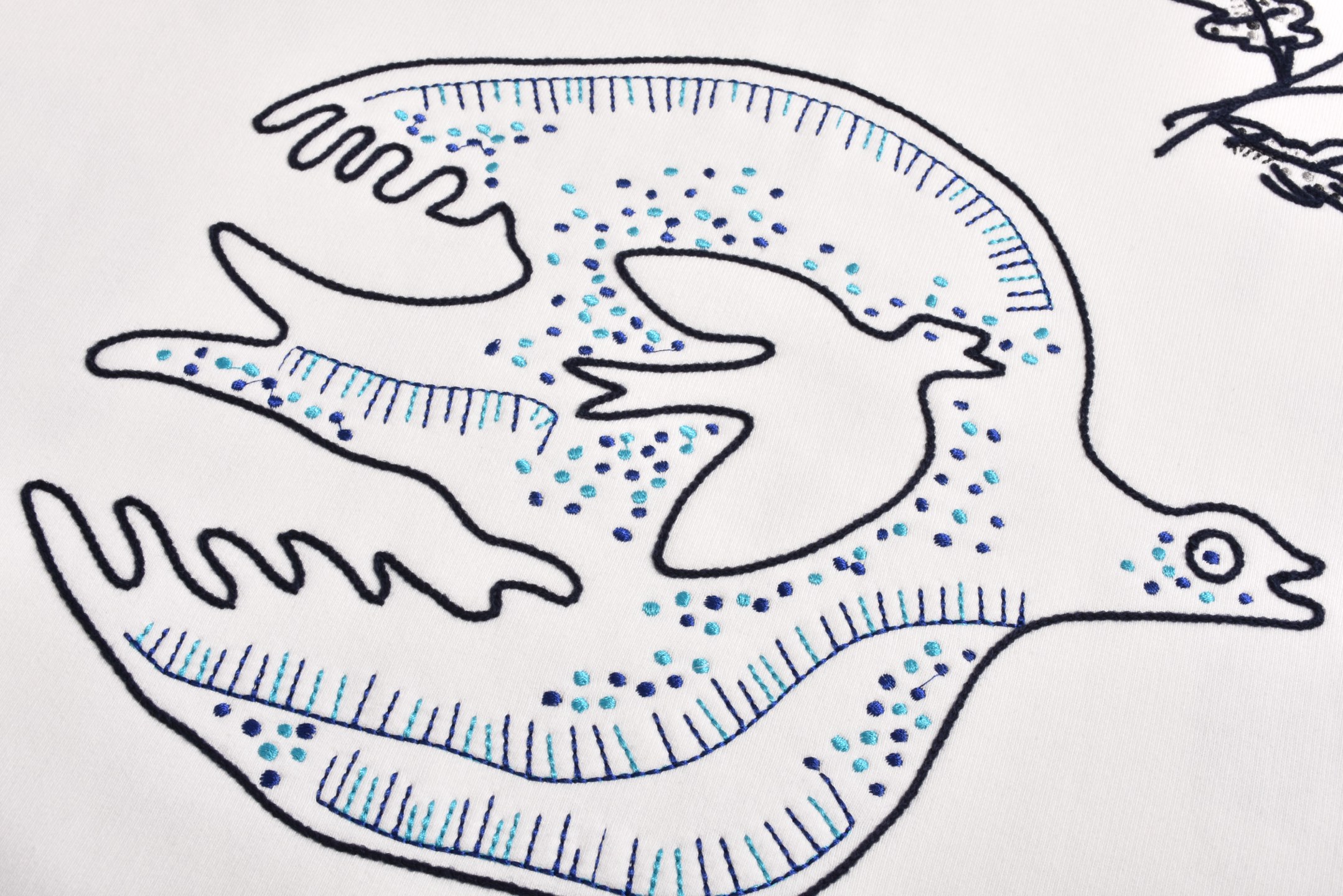 DIOR 迪奥 动物刺绣半拉链 卫衣  秋冬 外套 长袖 白色B0