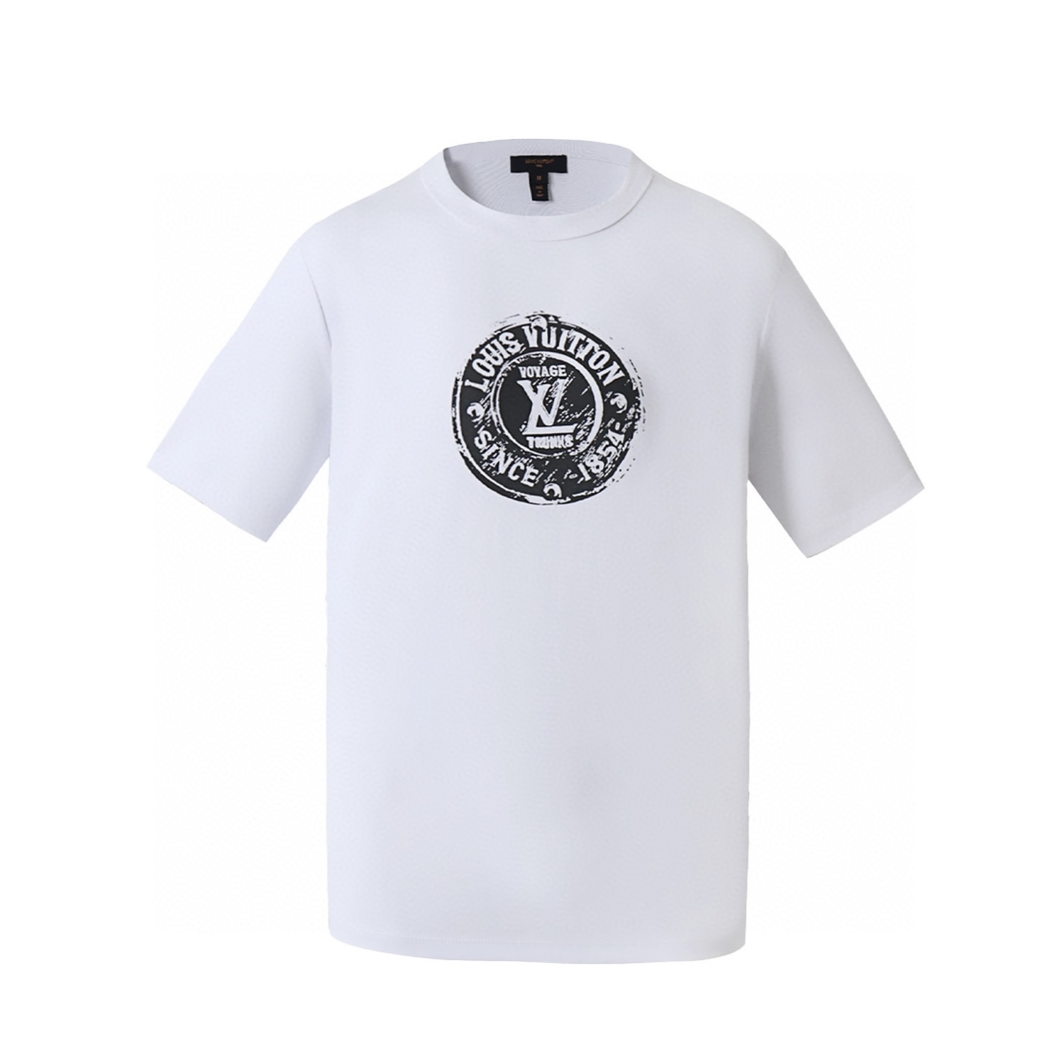 LOUIS VUITTON 路易威登 LV 印章印花 夏季 T恤 男女同款  短袖 白色A5