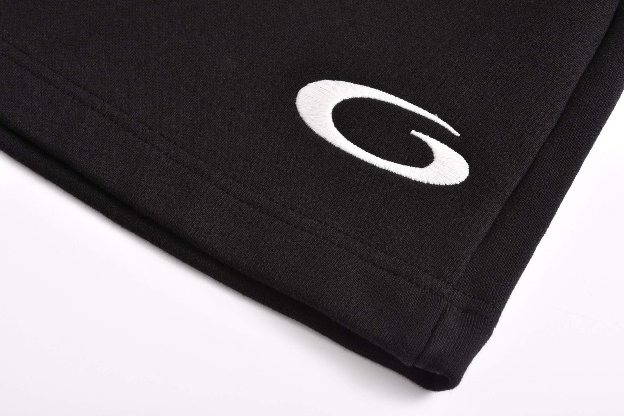 Balenciaga 巴黎世家 红刺绣尼龙 松紧腰运动裤 短裤 裤子 休闲裤 黑色-A5