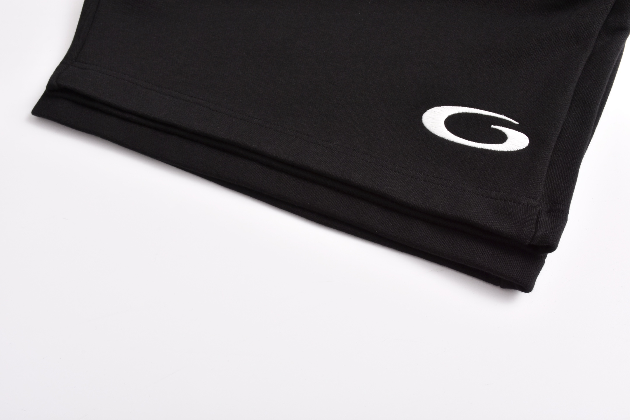 Balenciaga 巴黎世家 红刺绣尼龙 松紧腰运动裤 短裤 裤子 休闲裤 黑色-A5