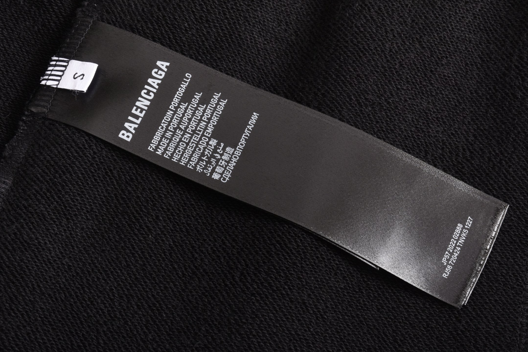 Balenciaga 巴黎世家 红刺绣尼龙 松紧腰运动裤 短裤 裤子 休闲裤 黑色-A5