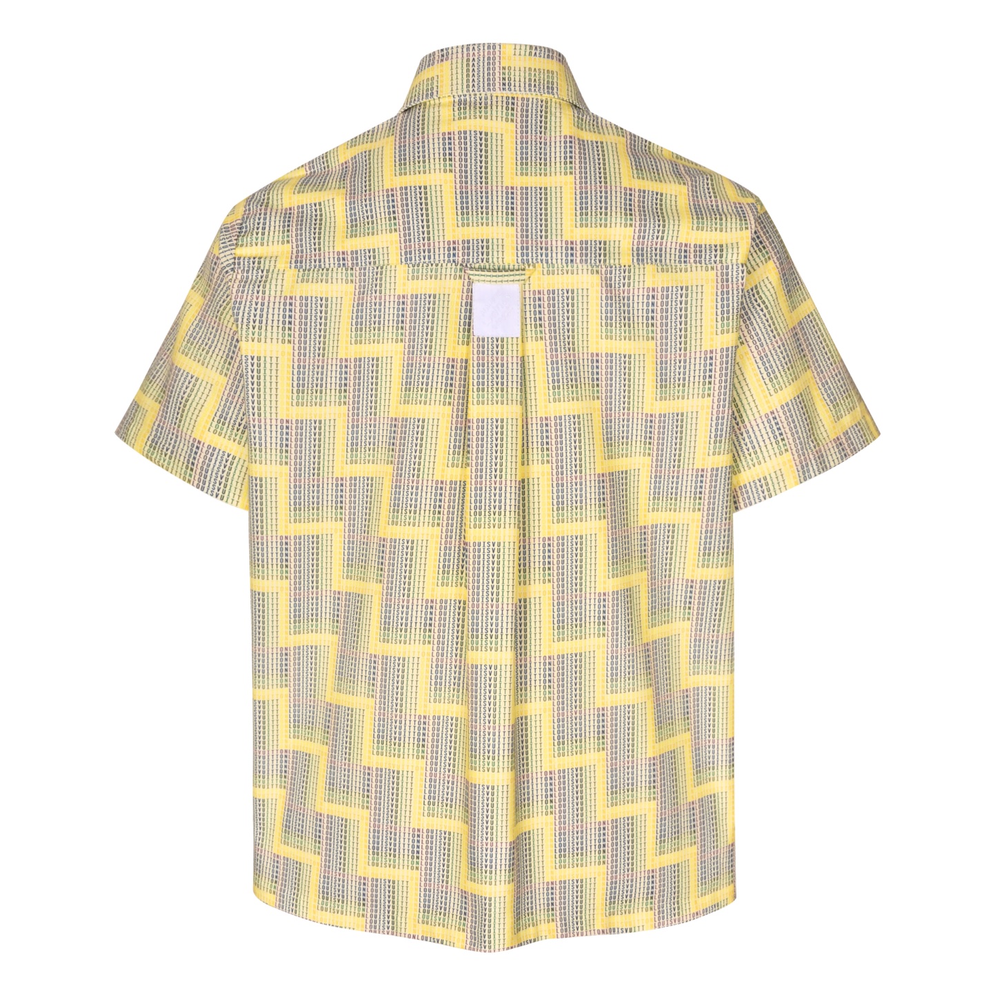 LOUIS VUITTON 路易威登 LV  梯纹格 夏季 T恤 男女同款  短袖 黄色A5