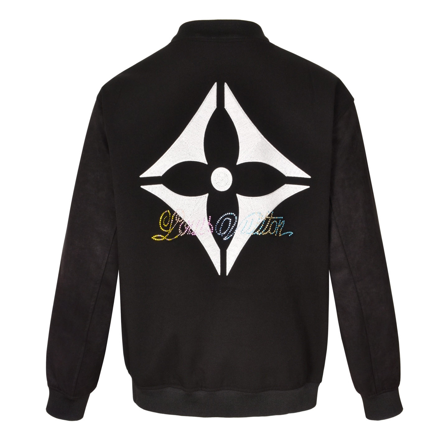 LOUIS VUITTON 路易威登 LV  四叶草彩钻 棒球服  夹克 外套 秋冬 凤搂  黑色C0