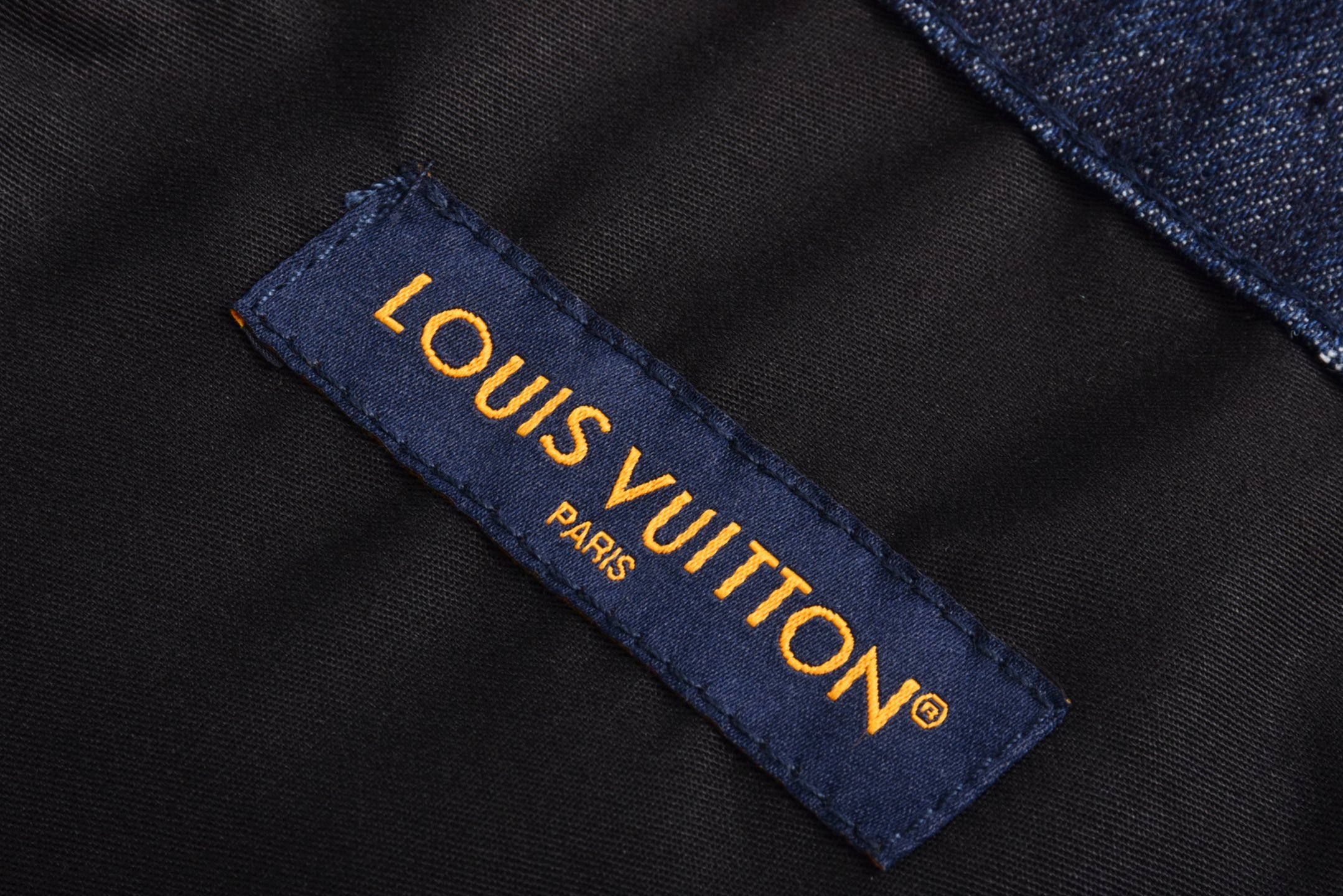 LOUIS VUITTON 路易威登 LV 棋盘格牛仔 短裤 休闲裤 裤子 五分裤  蓝色A5