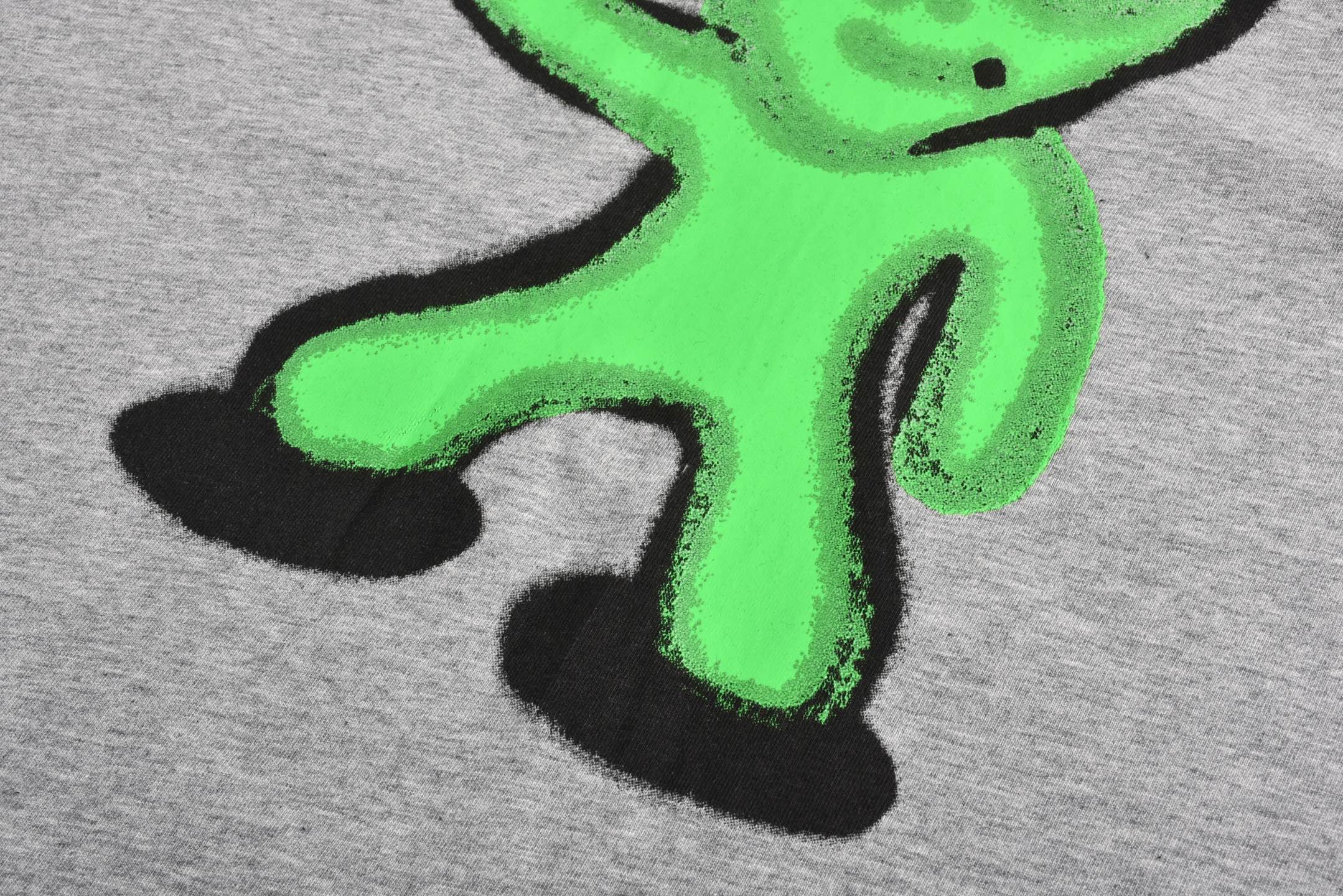 Balenciaga 巴黎世家 外星人 背心  印花 短袖 T恤 圆领 短款 夏季 灰色A5