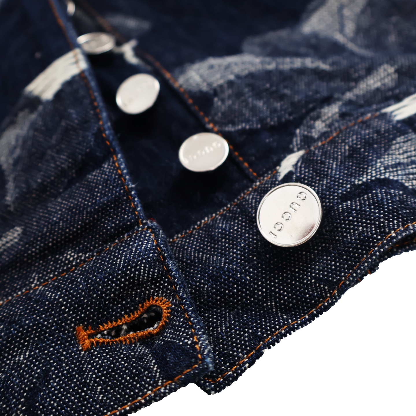 GUGGI 古驰 树叶牛仔  休闲 短裤 裤子 五分裤 蓝色A5